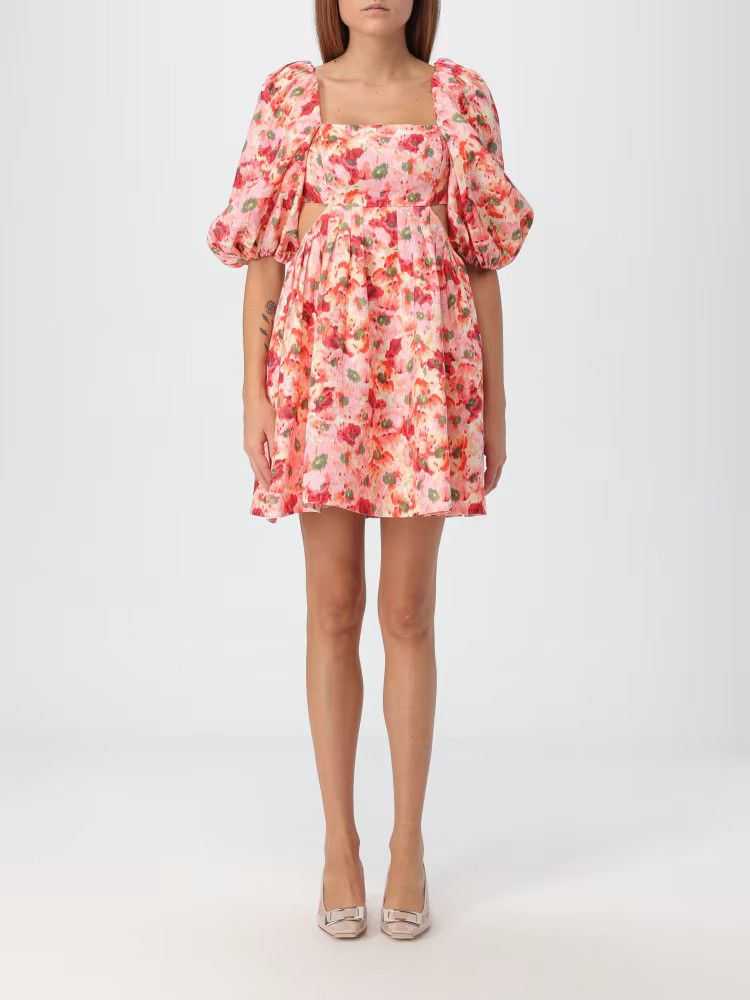 Zimmermann o1s22i1n1024 Short Linen Lightburst Dress in Multicolor Size S / US 4 / IT 40 - 1 Thumbnail