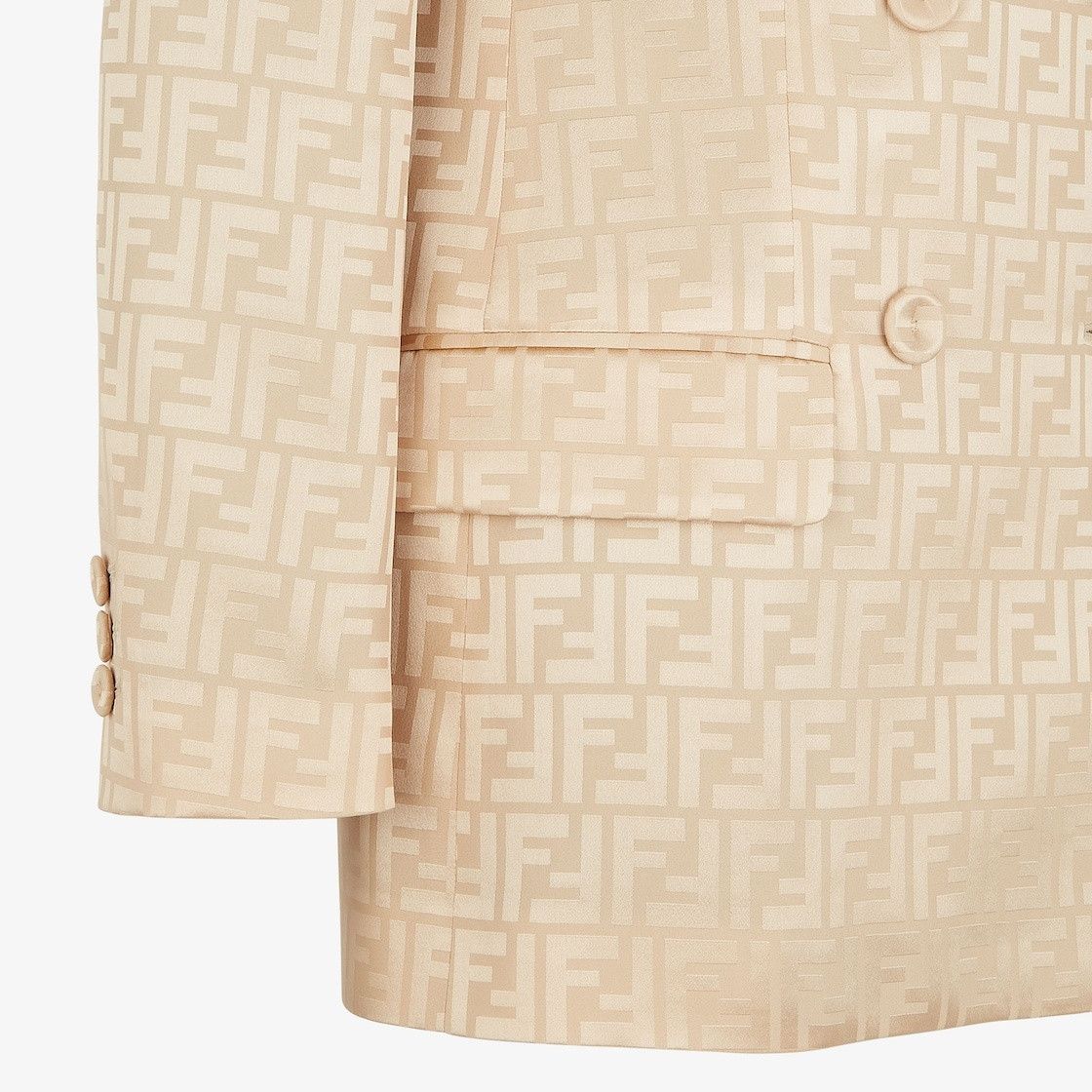 Fendi o1w1db10225 Jacket in Beige Size S / US 4 / IT 40 - 3 Thumbnail