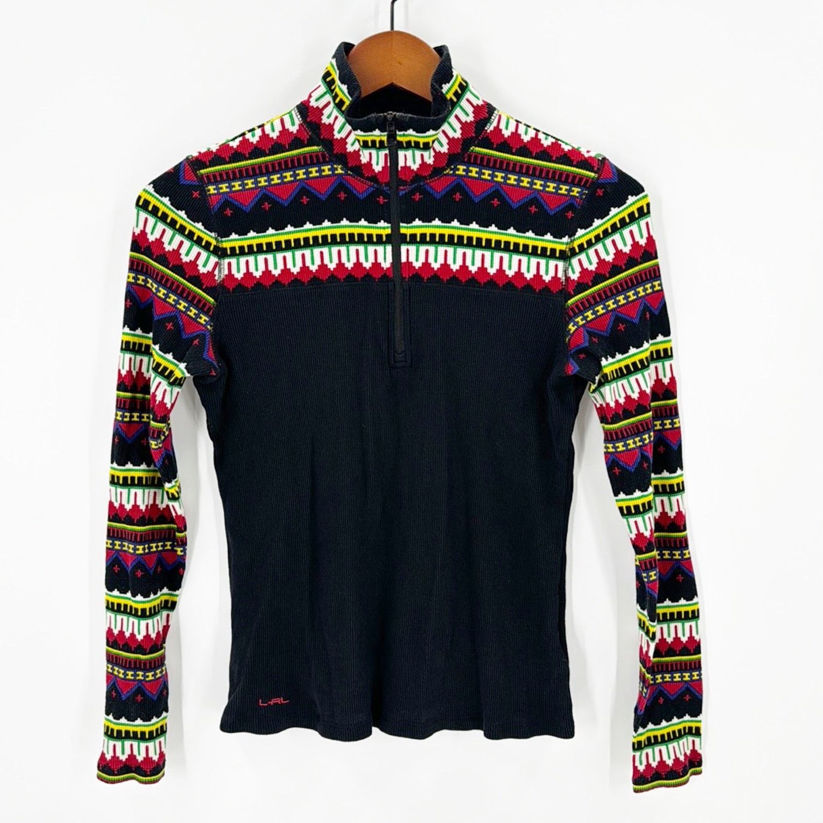 Polo Ralph Lauren LRL Lauren Active Pullover ski joring waffle knit sz M Size M / US 6-8 / IT 42-44 - 1 Thumbnail