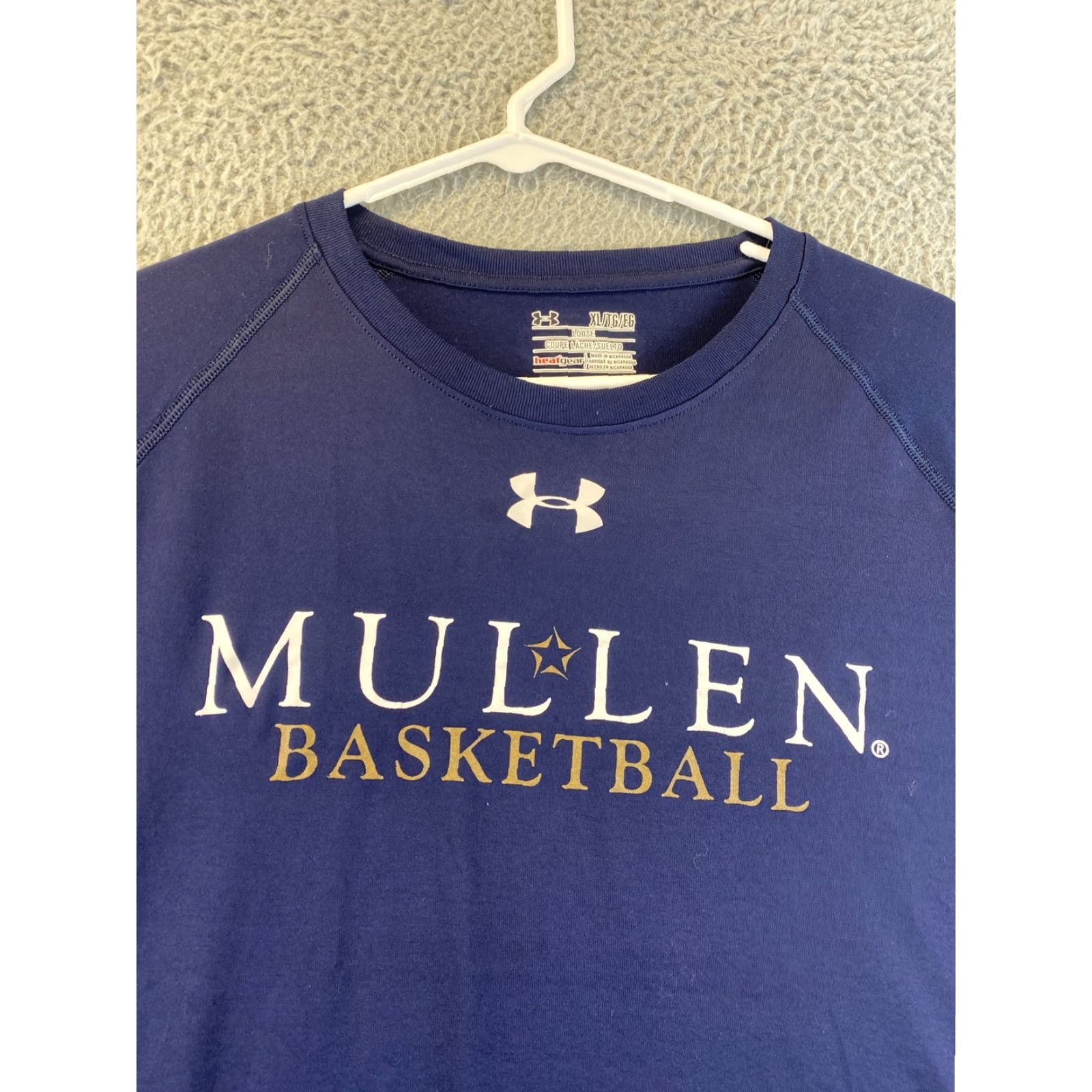Under Armour Under Armour HeatGear T-Shirt XL Blue Short Sleeve Mens Size US XL / EU 56 / 4 - 2 Thumbnail