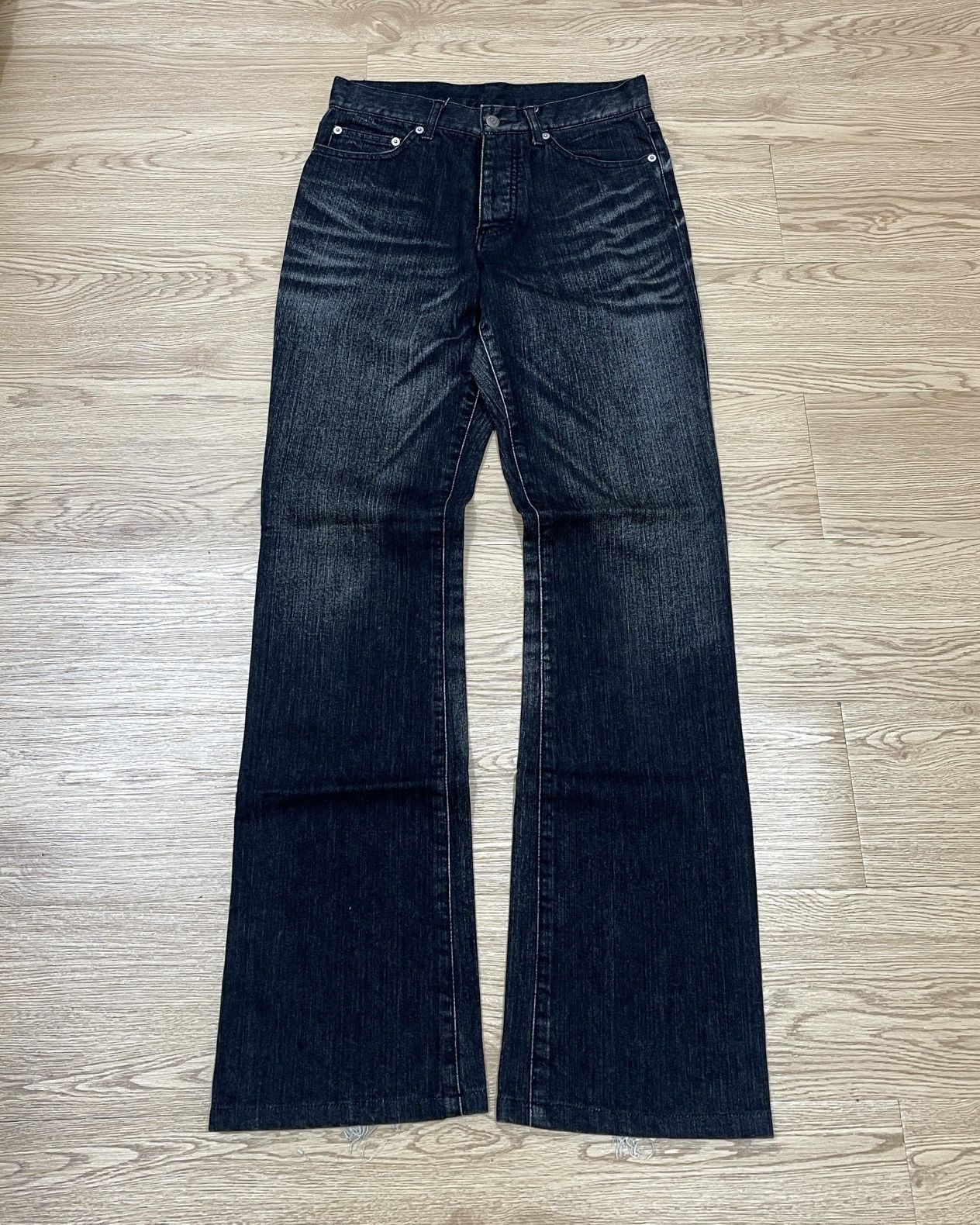 Tornado Mart Tornado Mart Black Washed Flare Denim Size US 30 / EU 46 - 1 Thumbnail