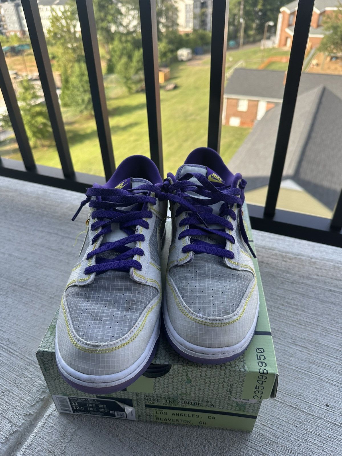 Nike Union x LA Dunk Low ‘Passport pack - court purple’ Size US 11 / EU 44 - 5 Thumbnail