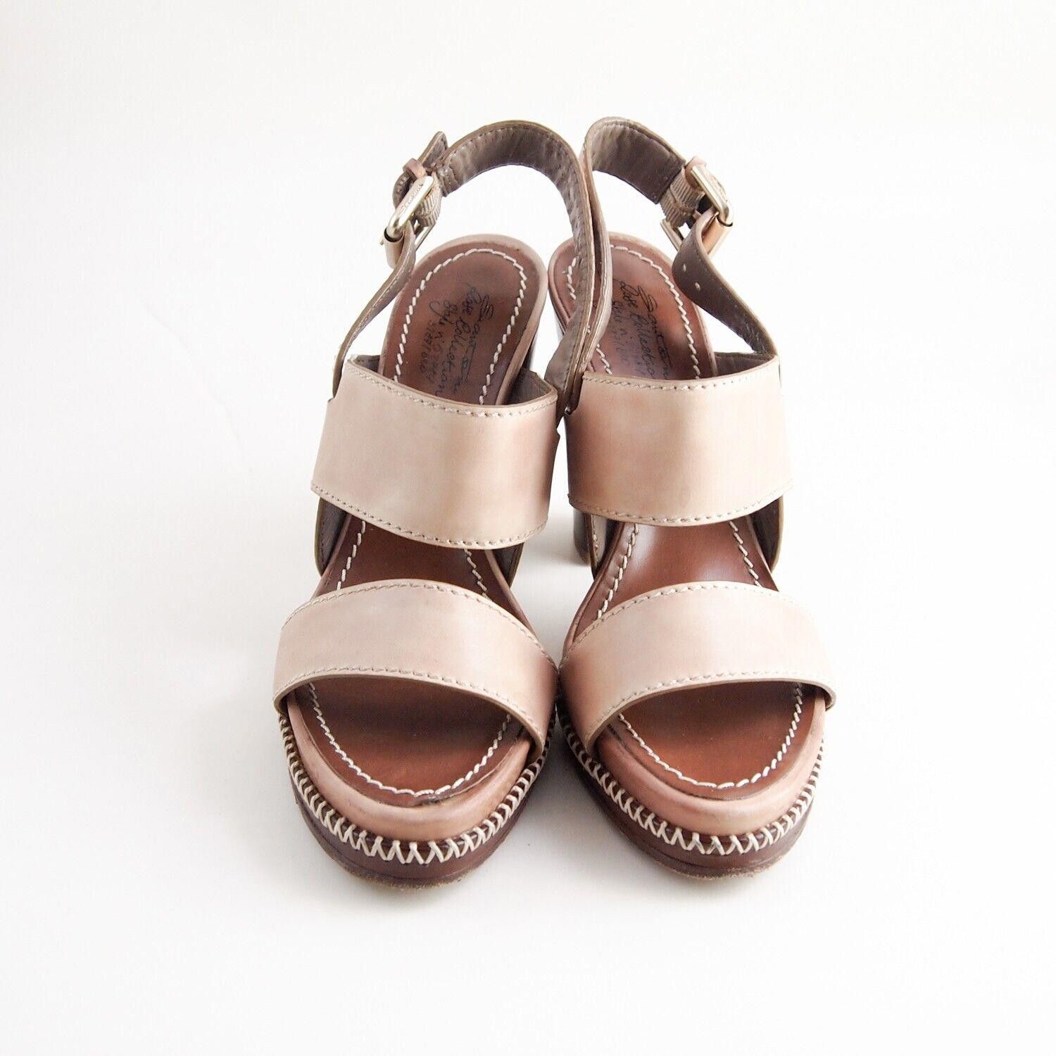 Santoni Santoni Rose Collection Sandals Brown Leather US 7.5 EU 37.5 Size US 7.5 / IT 37.5 - 6 Thumbnail