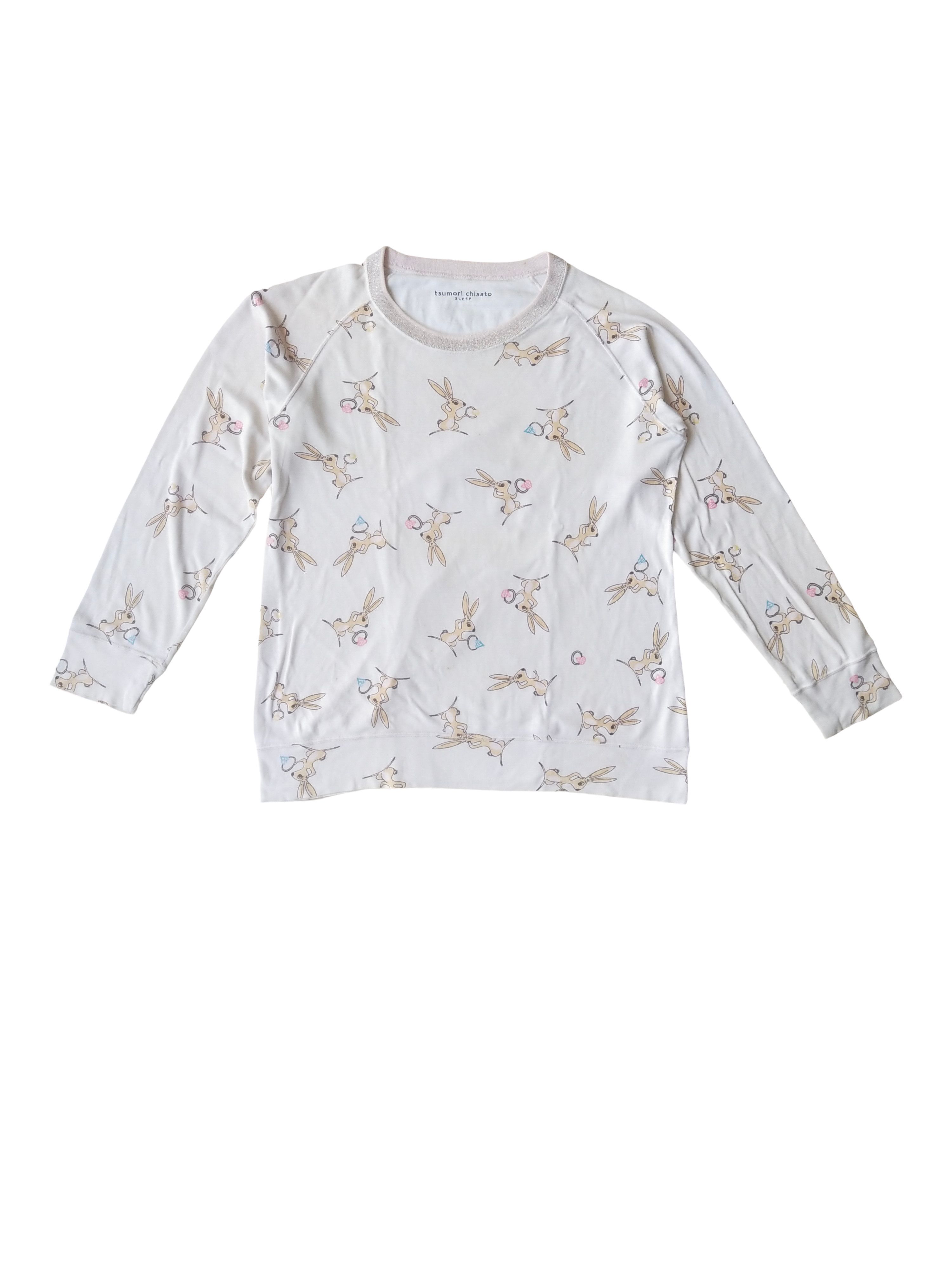 Tsumori Chisato Tsumori Chisato Issey Miyake Rabbit Print Long Sleeve Top Size M / US 6-8 / IT 42-44 - 1 Thumbnail