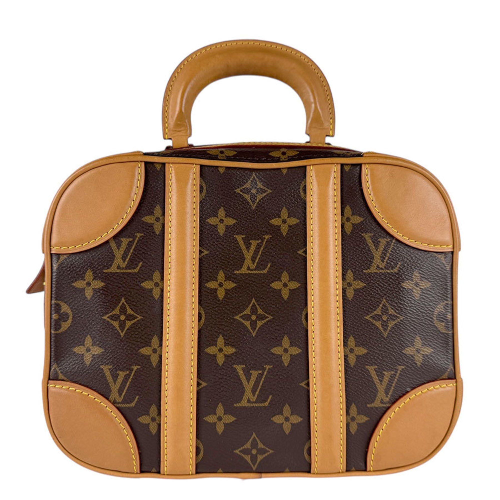 Louis Vuitton Handbag Shoulder Bag Monogram Valiset Pm Canvas Brown Gold Men's Women's M44581 Z4830