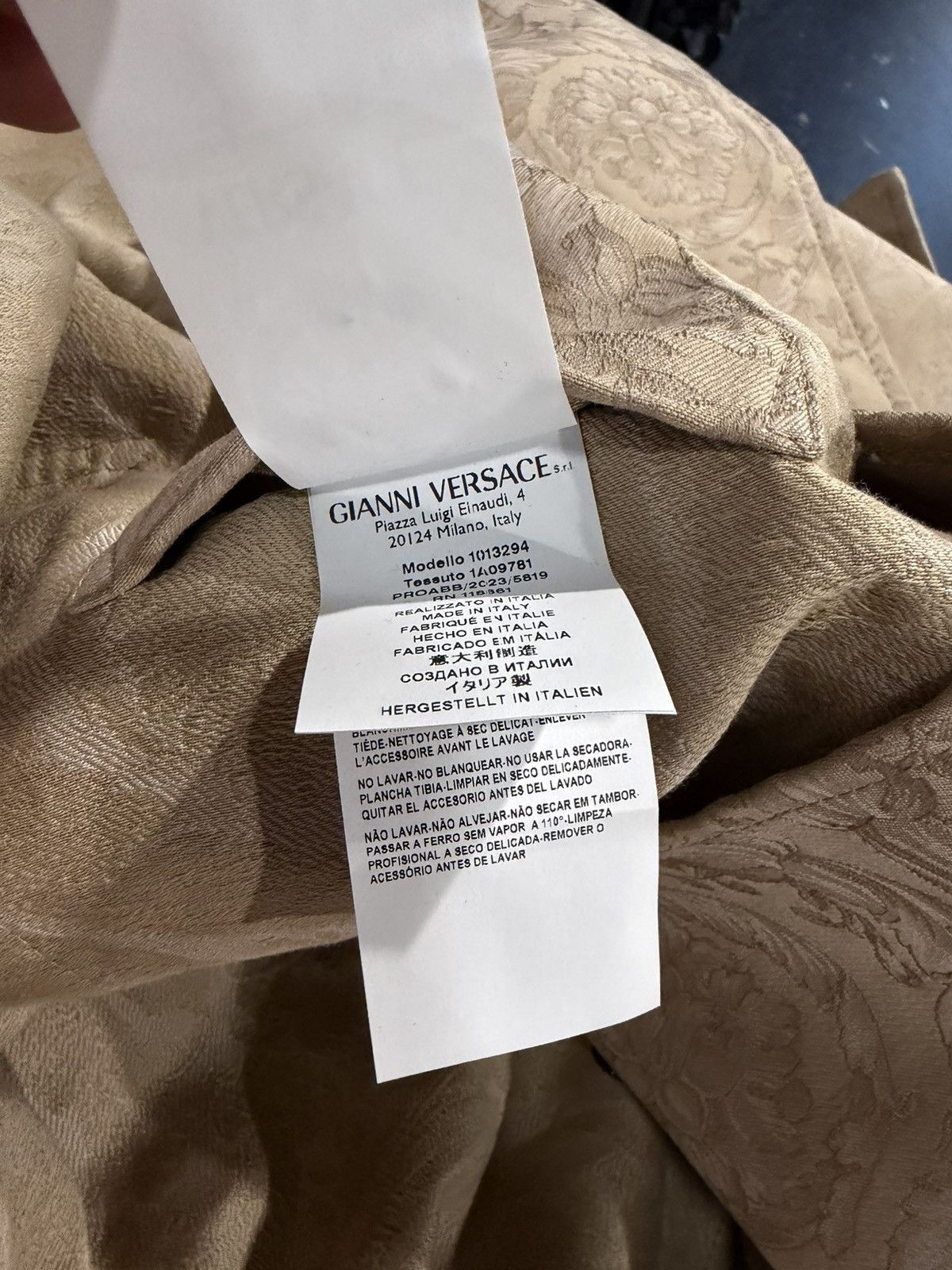 Versace Versace Barocco Jacquard Trench Coat Size XXL / US 16-18 / IT 52-54 - 8 Thumbnail