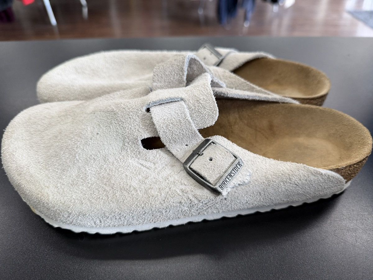 Stussy Bone Birkenstock Boston Clog 43 GRAY