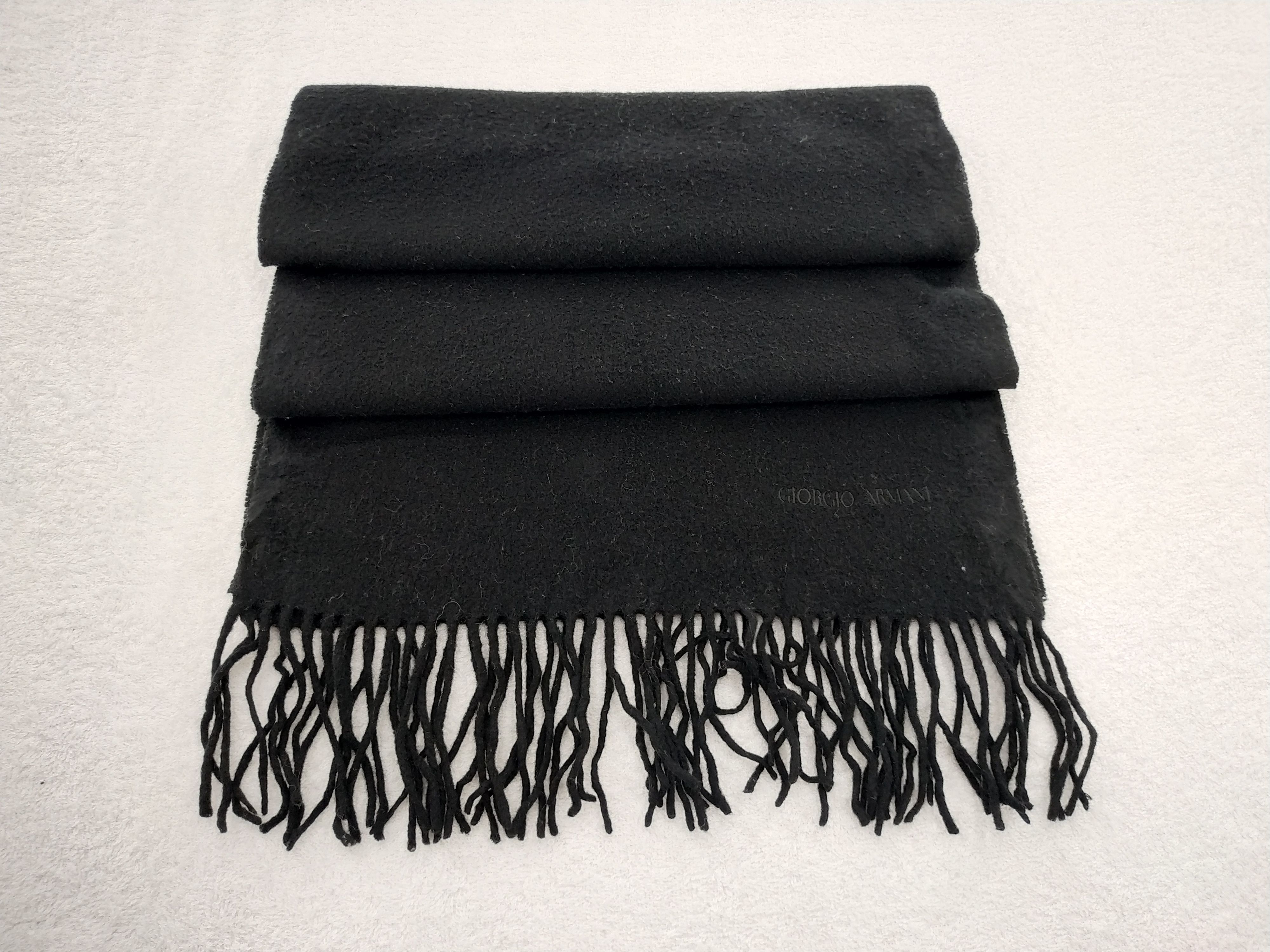 Armani Collezioni Vintage Armani Collezioni Wool Scarf/Muffler/Neckwear MF003 Size ONE SIZE - 4 Thumbnail