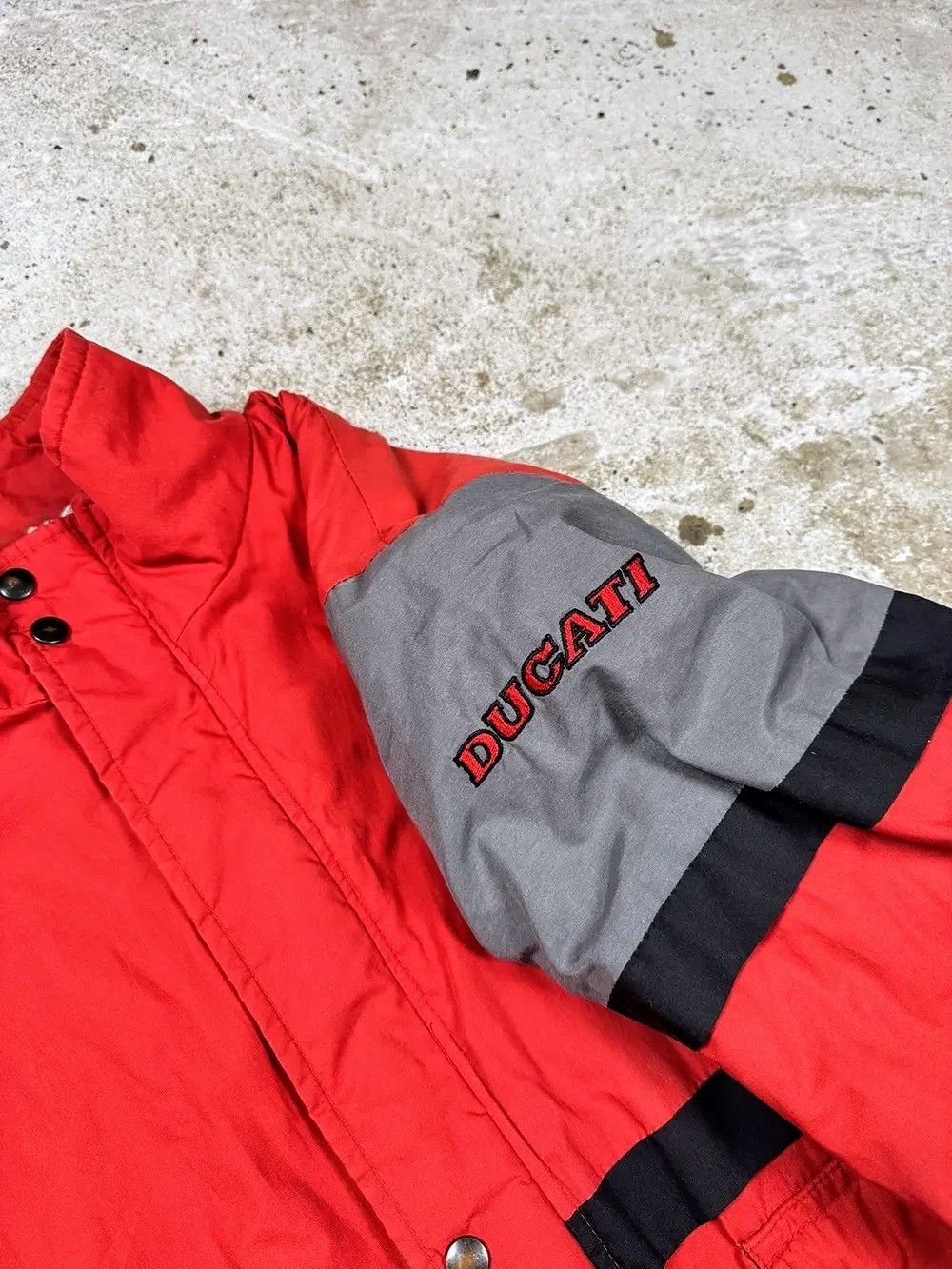 Vintage 💥 Ducati Motorcycle Bombers Racing Jacket Biker Streetwear Size US XL / EU 56 / 4 - 6 Thumbnail
