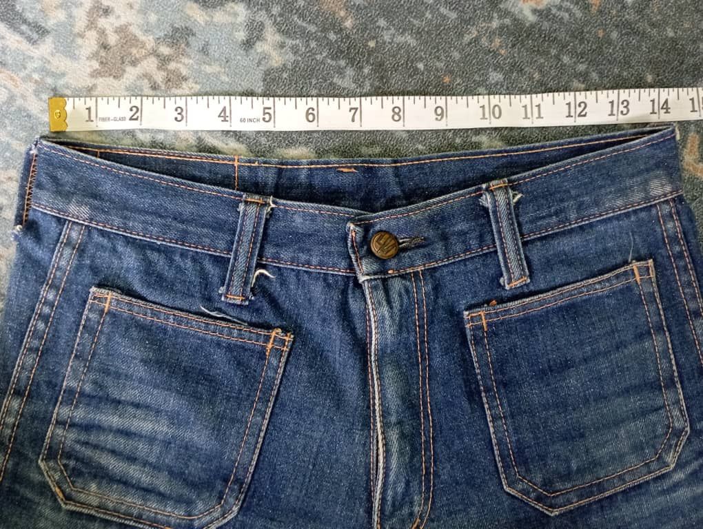 Tornado Mart Super Flare Jeans Vintage 70's Talon Zipper Cactus Jeans Size US 28 / EU 44 - 12 Thumbnail