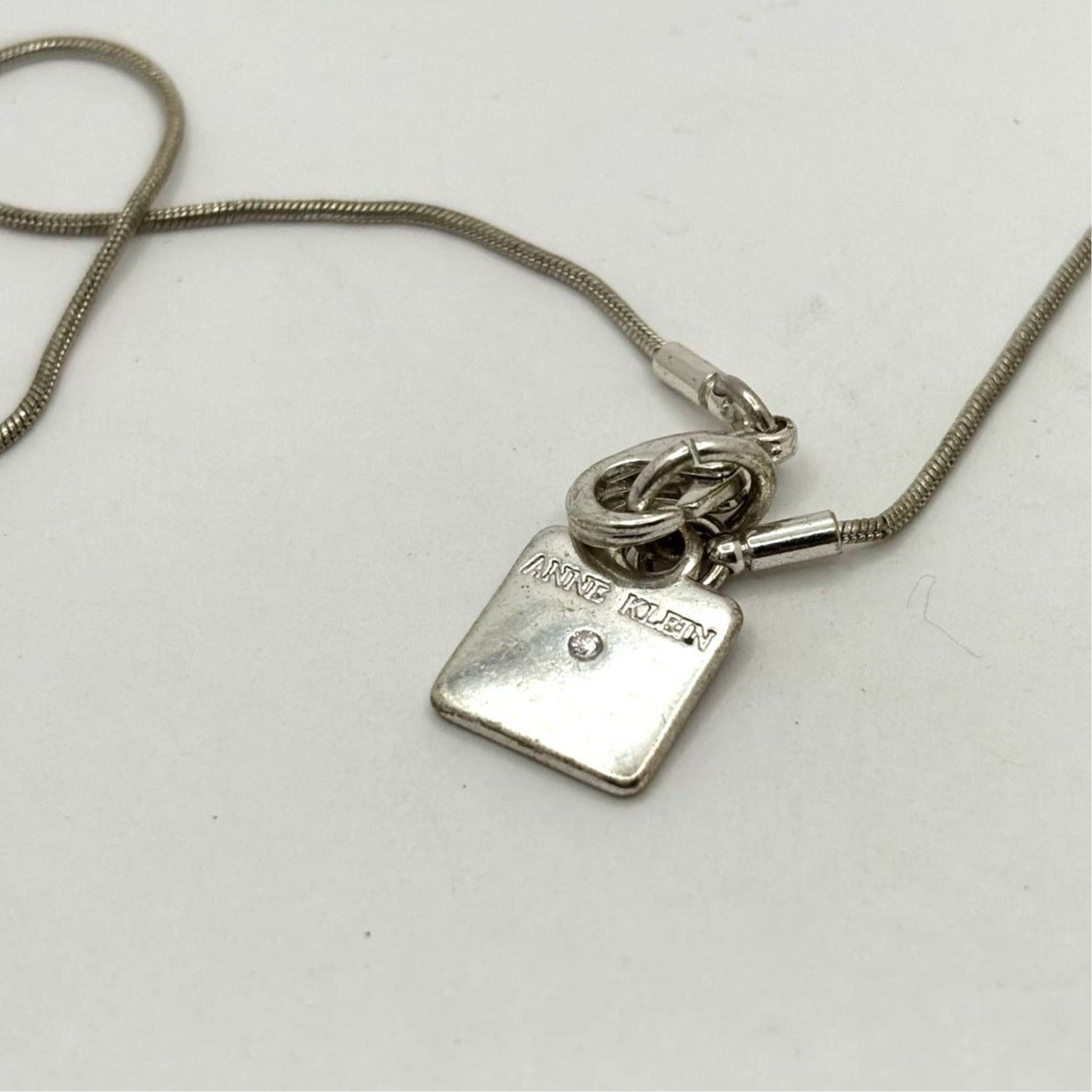 Other Silver Anne Klein Crystal Necklace Size ONE SIZE - 2 Thumbnail