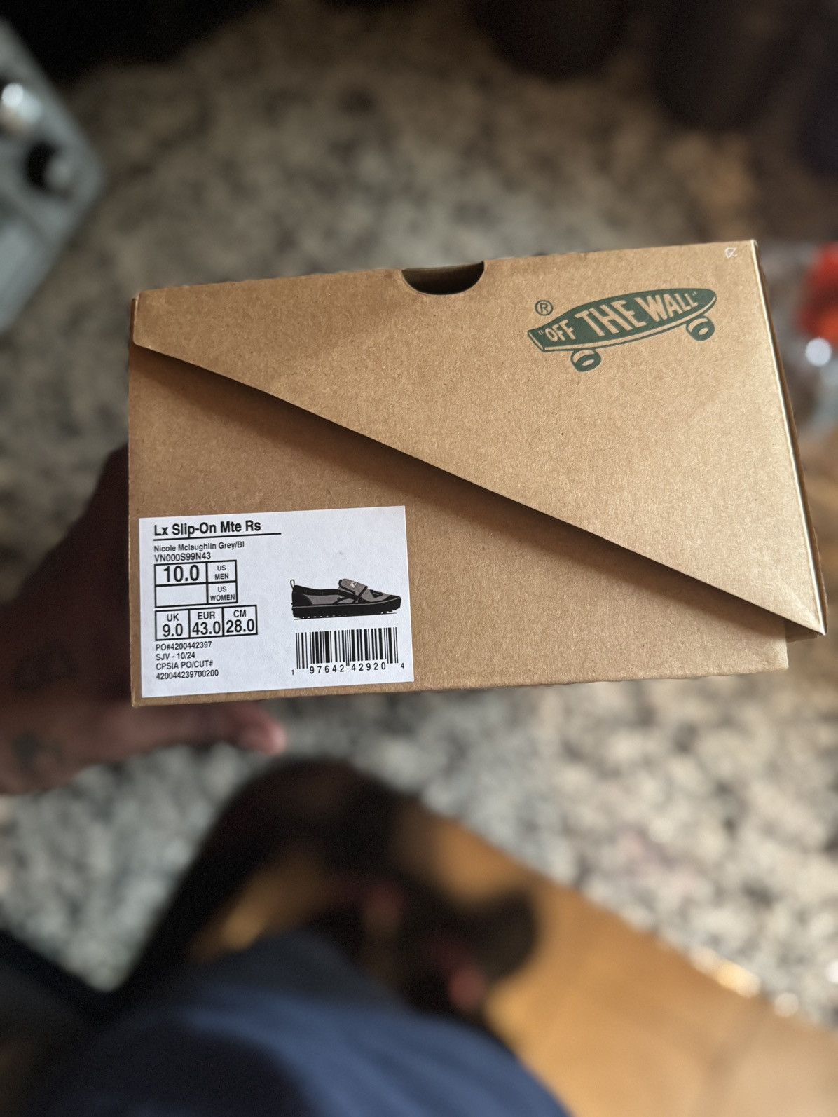 Vans Nicole McLaughlin Grey/black van slip ons COLLAB Size US 10 / EU 43 - 3 Thumbnail
