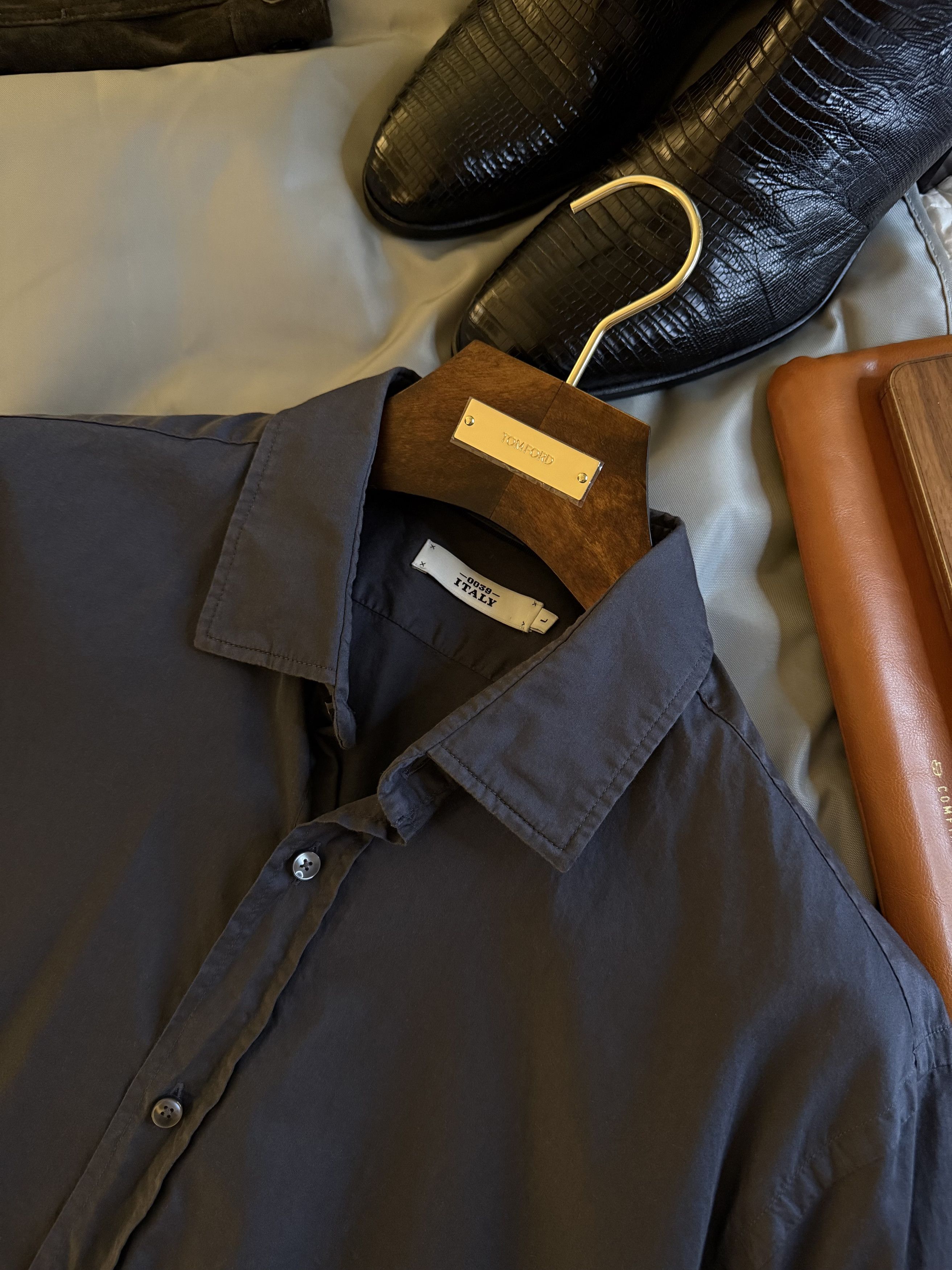 Other Best Dressed 0039 Italy Slate Shirt, Italian Tailoring Size US L / EU 52-54 / 3 - 8 Thumbnail