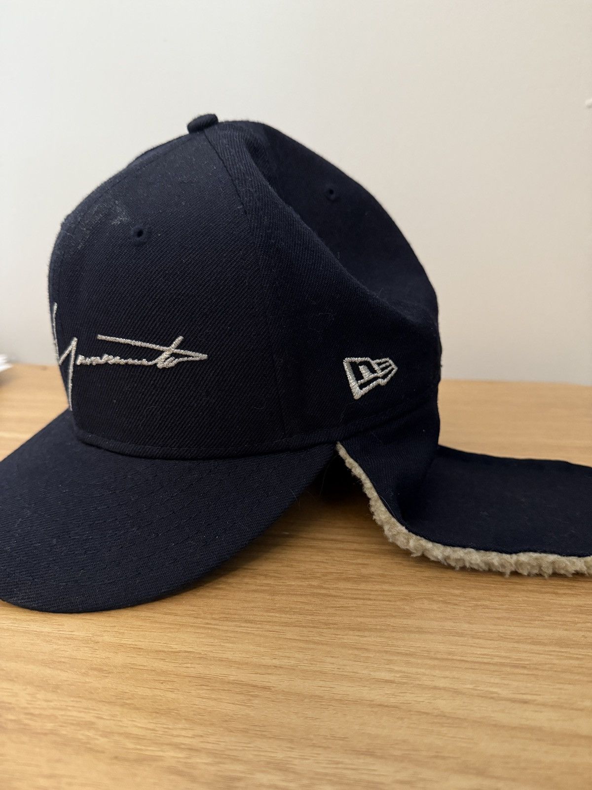 Yohji Yamamoto Yohji Yamamoto x New Era Sherling Fitted Hat Size ONE SIZE - 3 Thumbnail