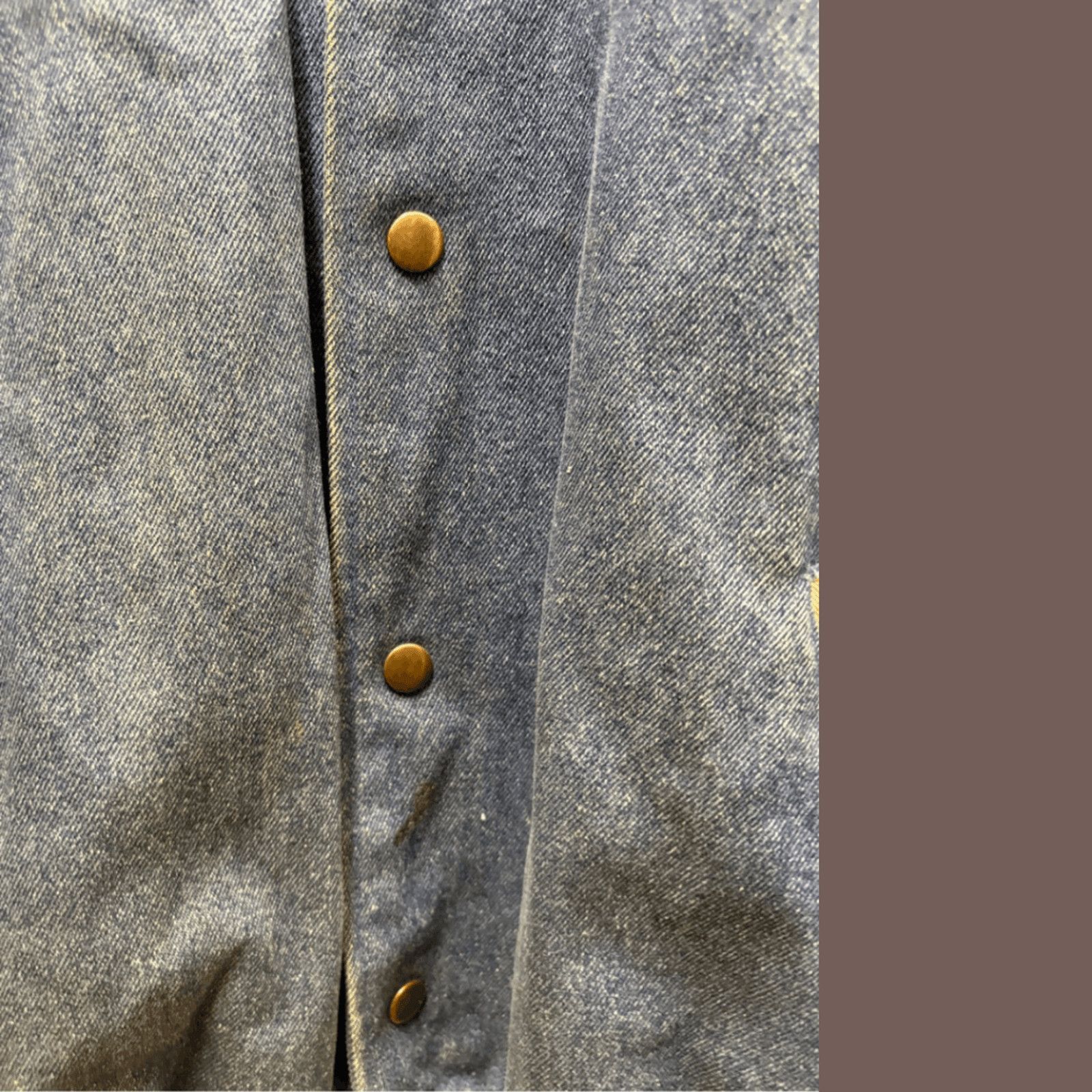 Vintage VTG Denim Varsity | Six Flags Marine World | 90s Dolphin Size US L / EU 52-54 / 3 - 6 Thumbnail