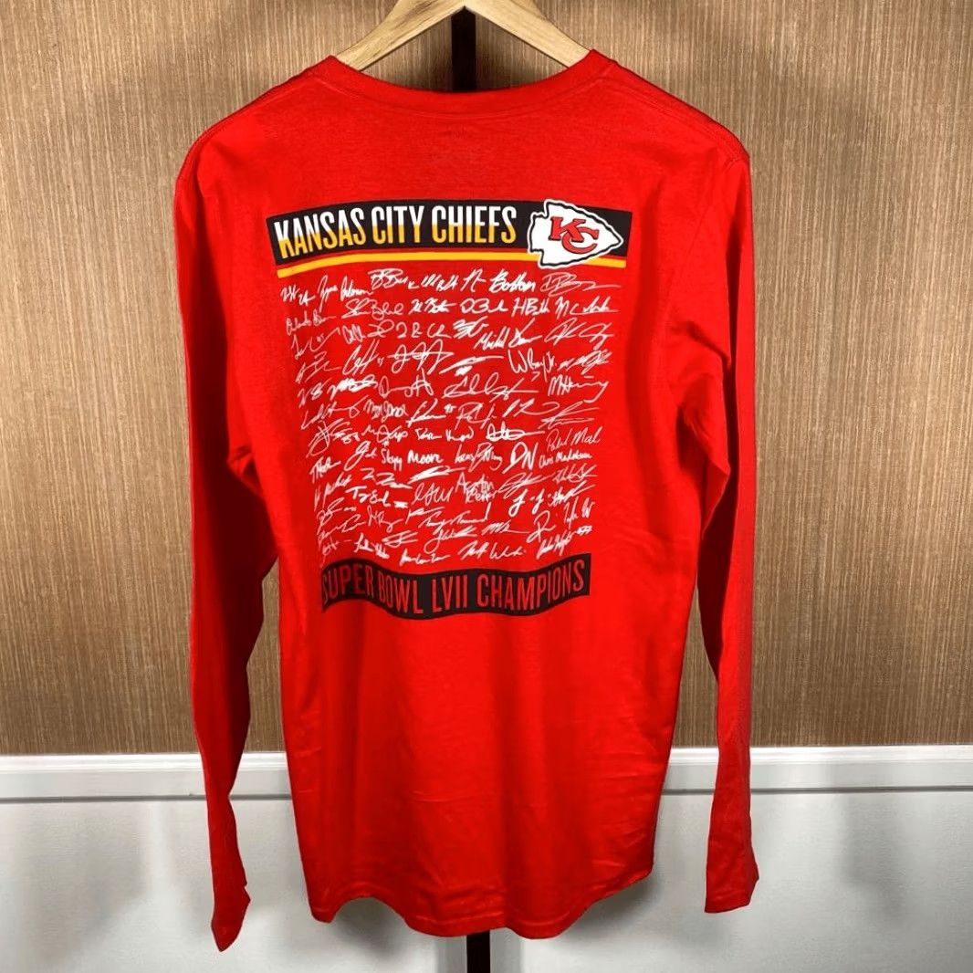 Champion Team Apparel Kansas City Chiefs Super Bowl LVII Champions Shirt Red M Mens Size US M / EU 48-50 / 2 - 3 Thumbnail