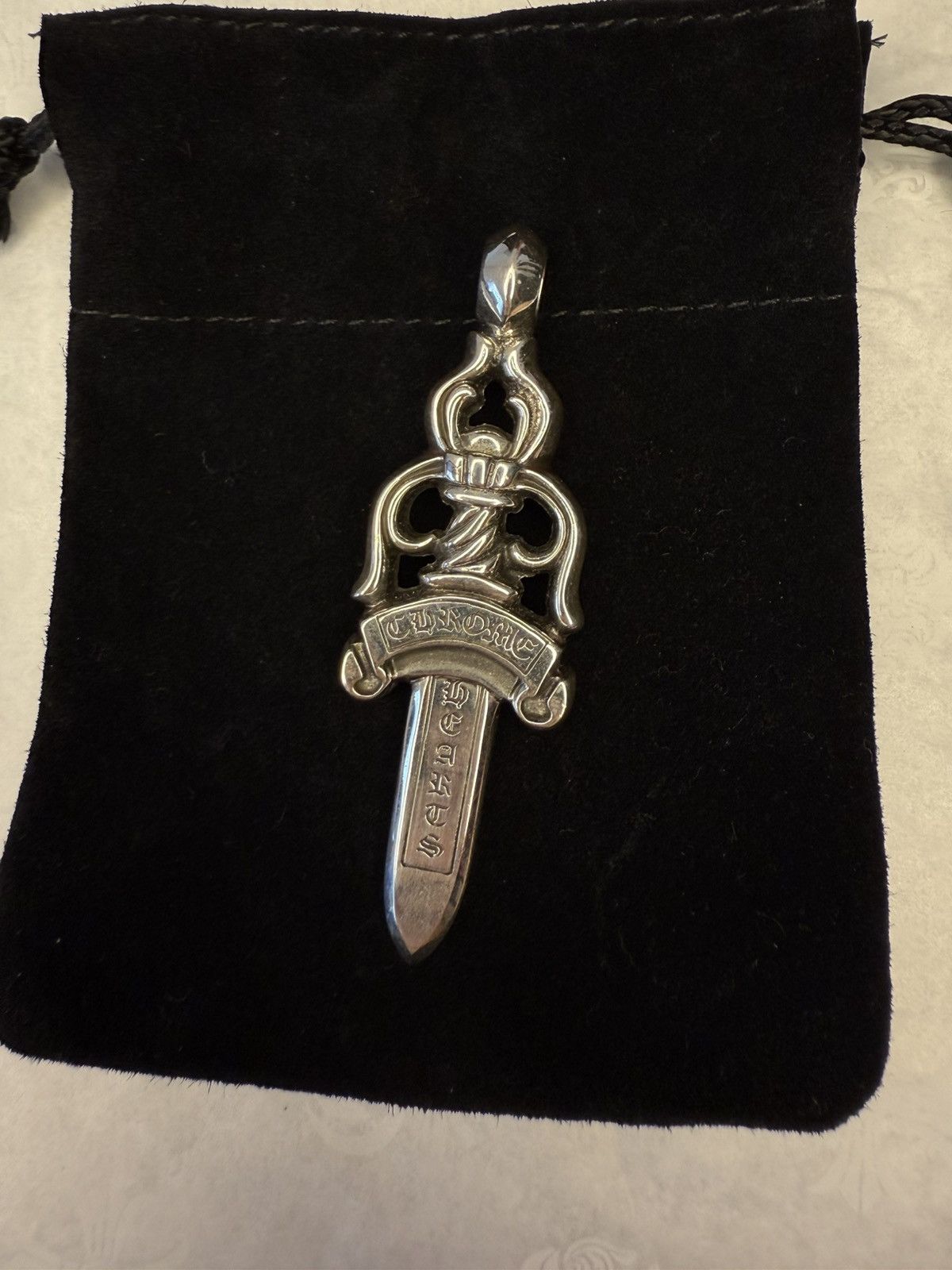 Chrome Hearts Chrome Hearts #10 Large Dagger Zipper Pendant Silver