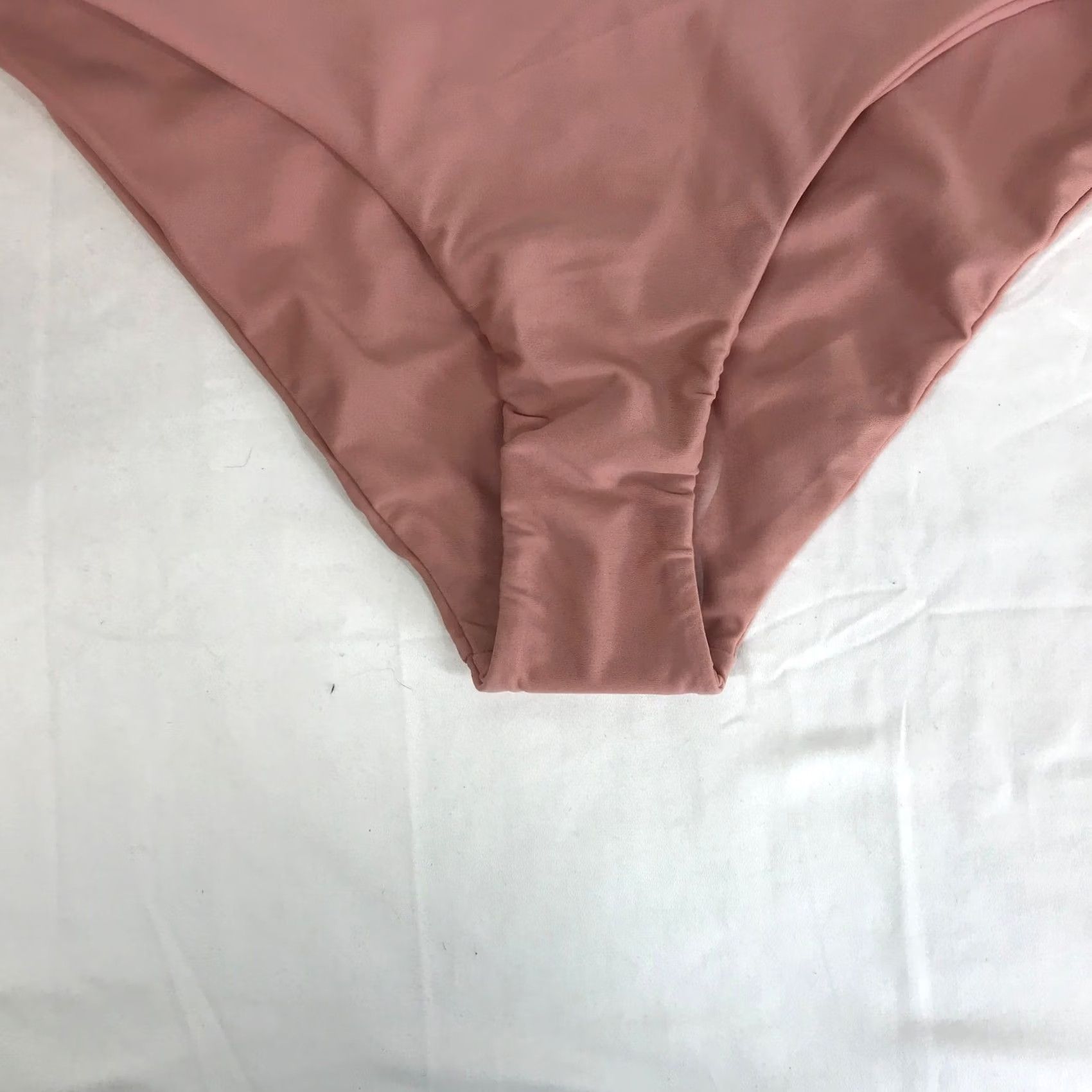 Hurley Hurley Bottoms Bikini Pink Low Rise Solid S Womens Dusty Rose Quick Dry Logo Back Womens Size 28" / US 6 / IT 42 - 2 Thumbnail