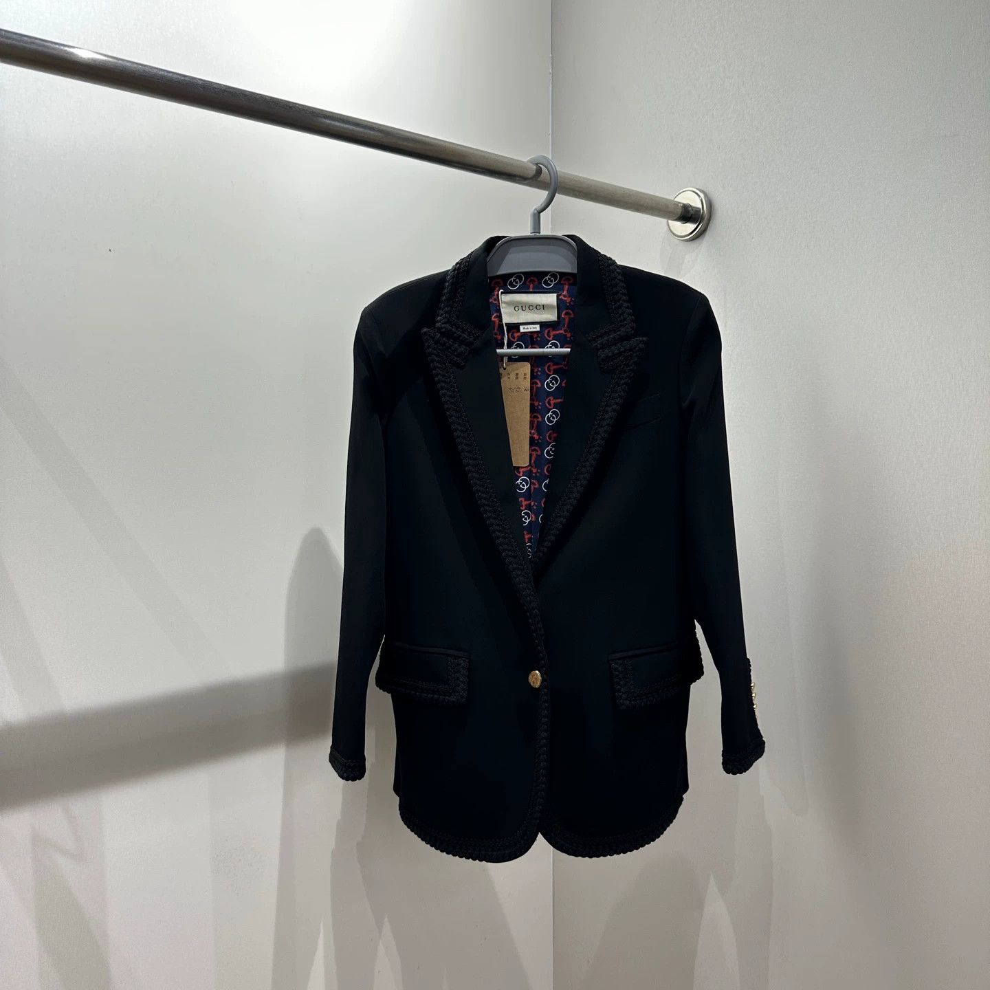 Gucci Gucci mar551 inner GG print gold button blazer 38 Size XS / US 0-2 / IT 36-38 - 1 Thumbnail