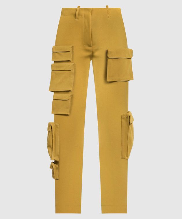 Off-White o1y1225 Cargo Pant in Khaki Size 27" / US 4 / IT 40 - 1 Thumbnail