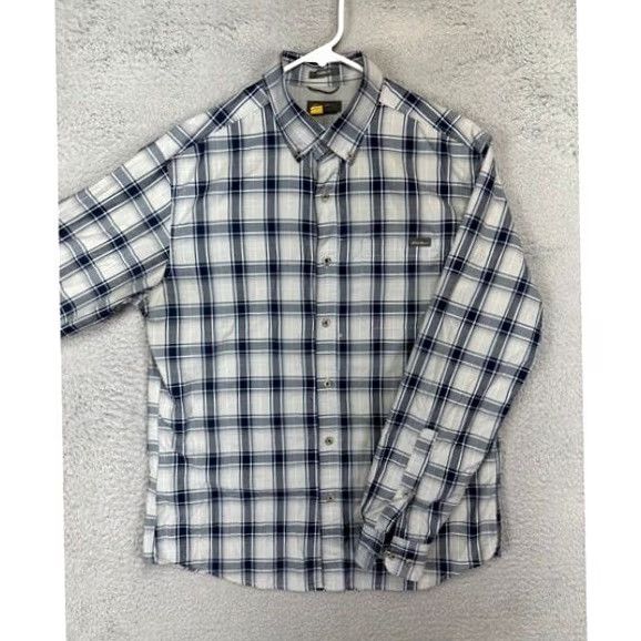 Eddie Bauer Eddie Bauer Travex Shirt Mens Medium Grey Plaid Classic Fit Button Down Hiking Size US M / EU 48-50 / 2 - 3 Thumbnail