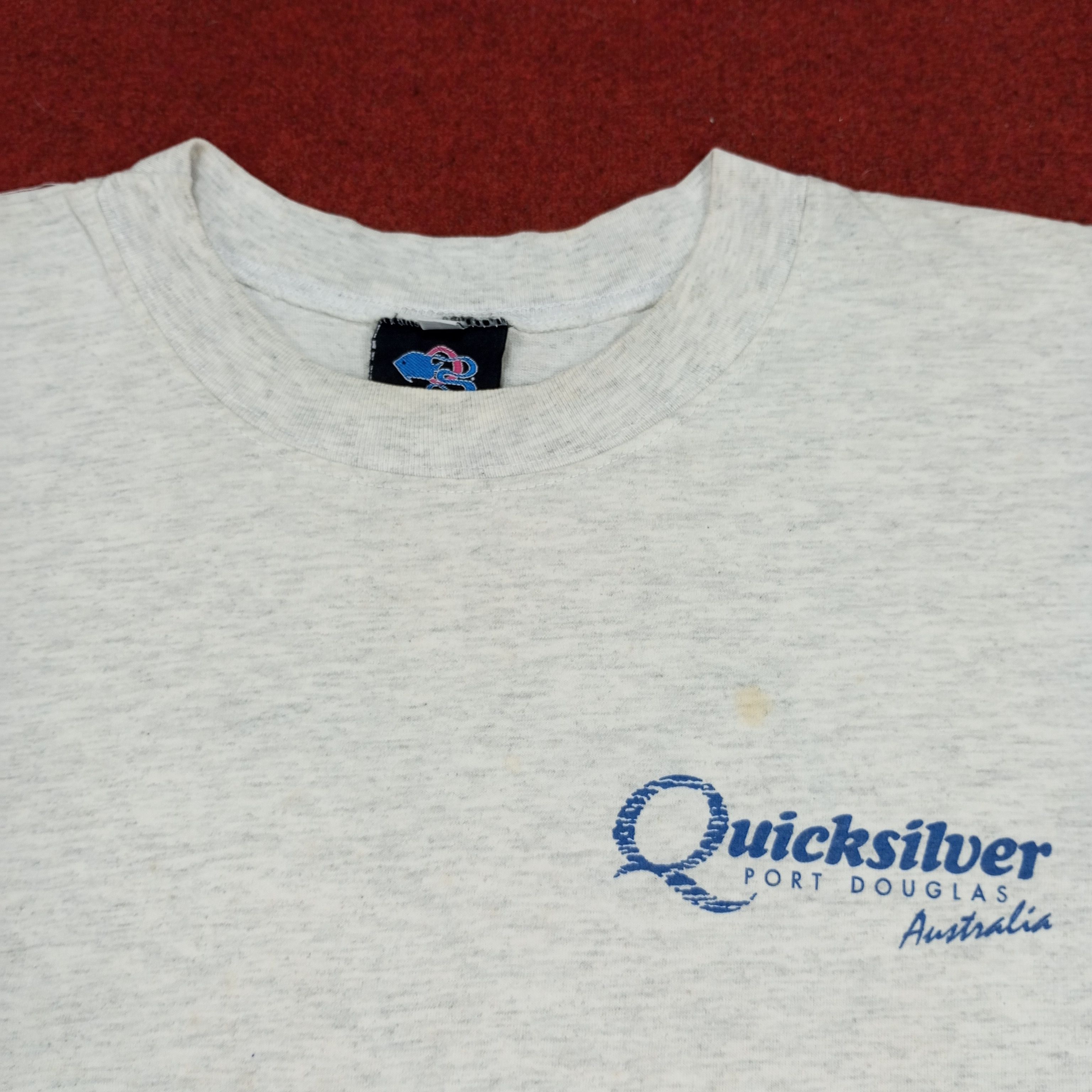 Quicksilver × Vintage Quicksilver Backprint Design Vintage Tshirt Size US XL / EU 56 / 4 - 4 Thumbnail