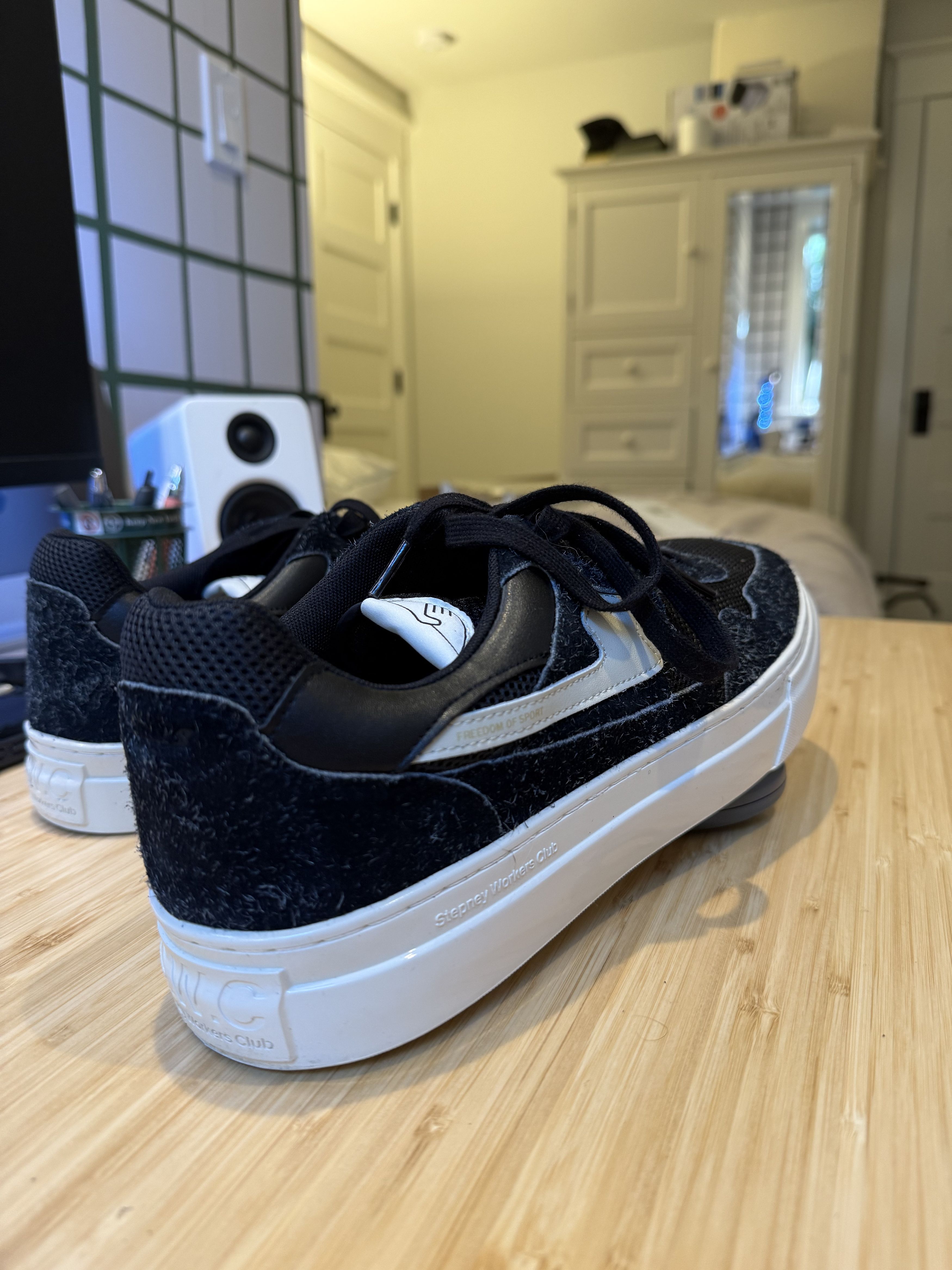 Stepney Workers Club SWC Black Low Top (EU47; fit 12-13 US) Size US 14 / EU 47 - 7 Thumbnail