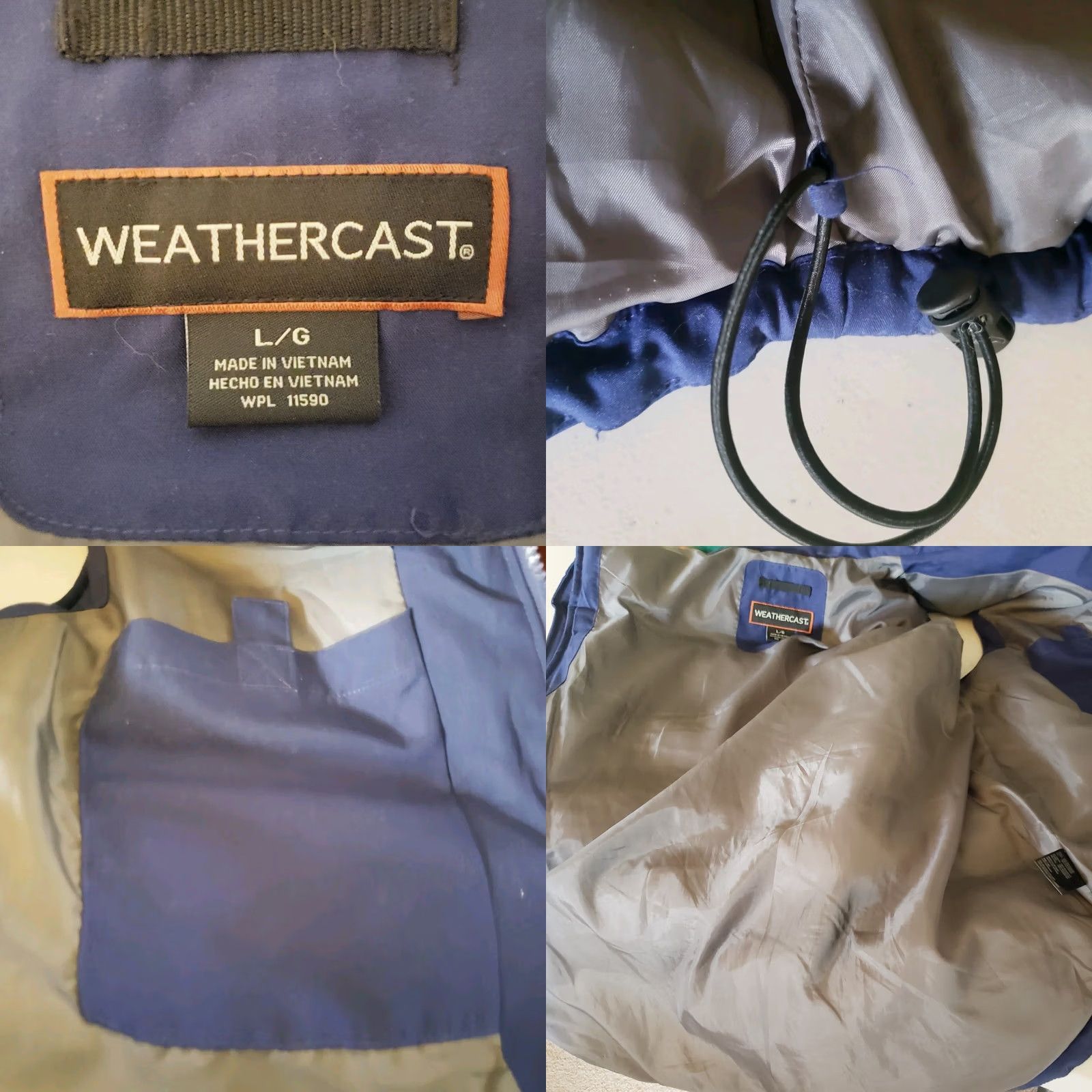 Vintage Weathercast Vest Weathercast Full Zip Puff Vest Men's L Blue Polyester Insulated Size US L / EU 52-54 / 3 - 8 Thumbnail