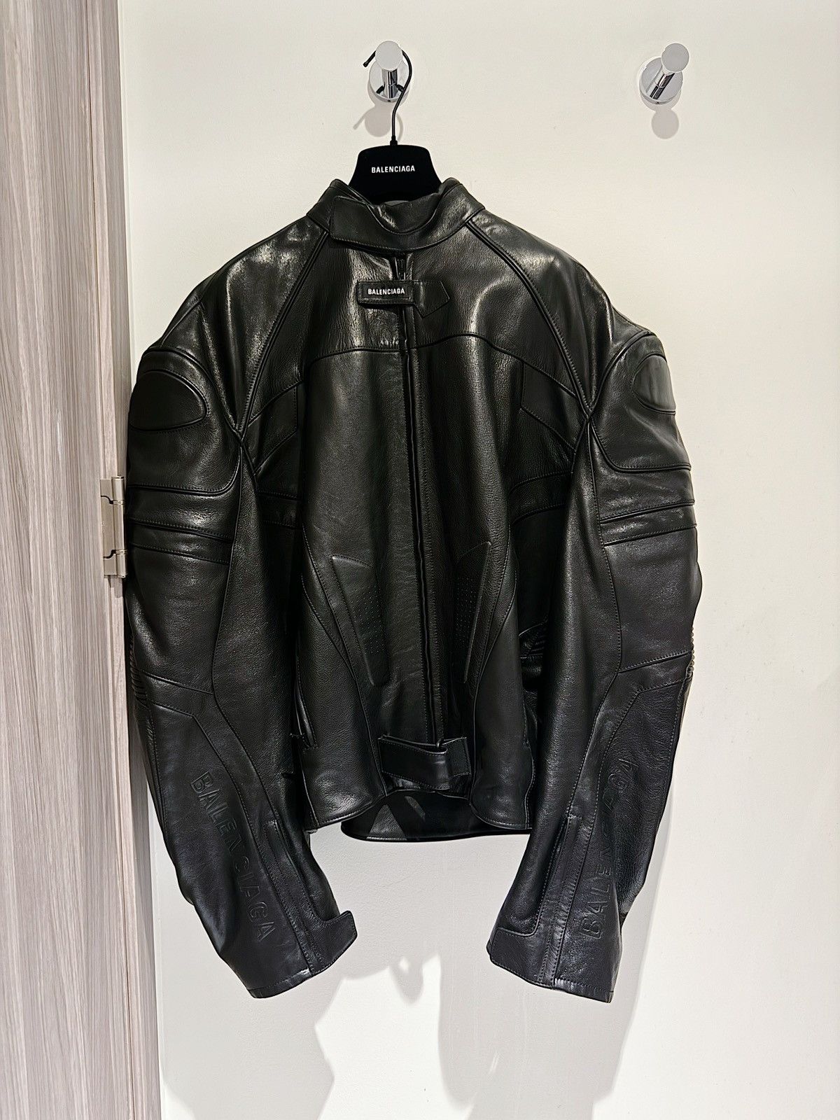 Balenciaga Balenciaga 23ss mud show oversized biker jacket Balenciaga Balenciaga 23ss mud show oversized biker jacket