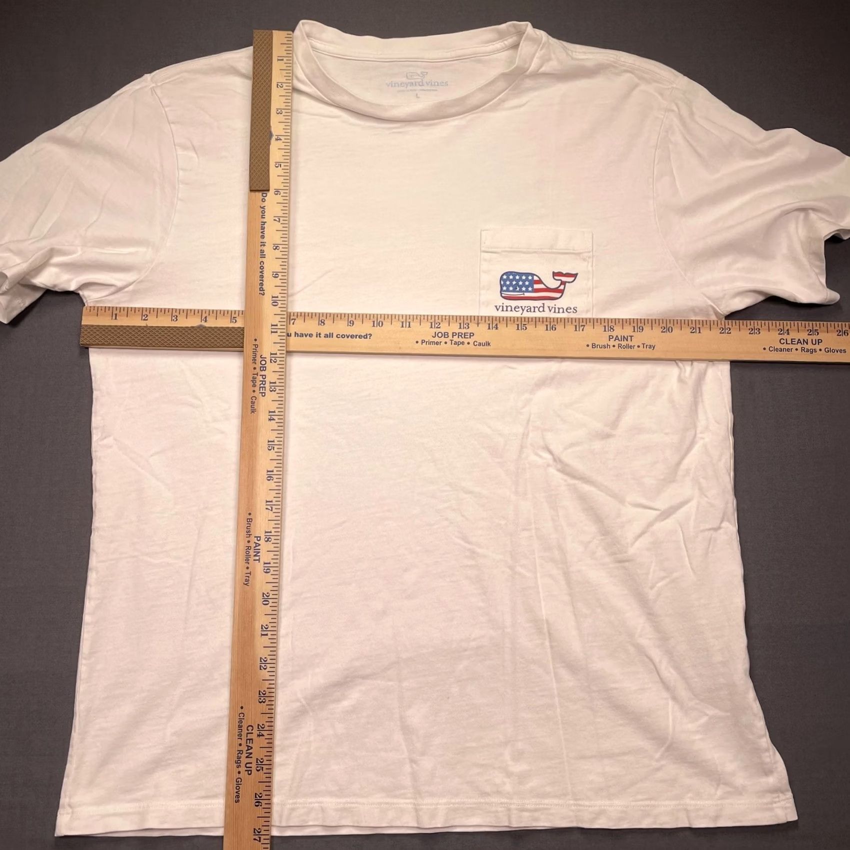 Vineyard Vines Vineyard Vines Shirt Mens Large White USA Flag Surfboards Pocket Graphic Tee Size US L / EU 52-54 / 3 - 7 Thumbnail