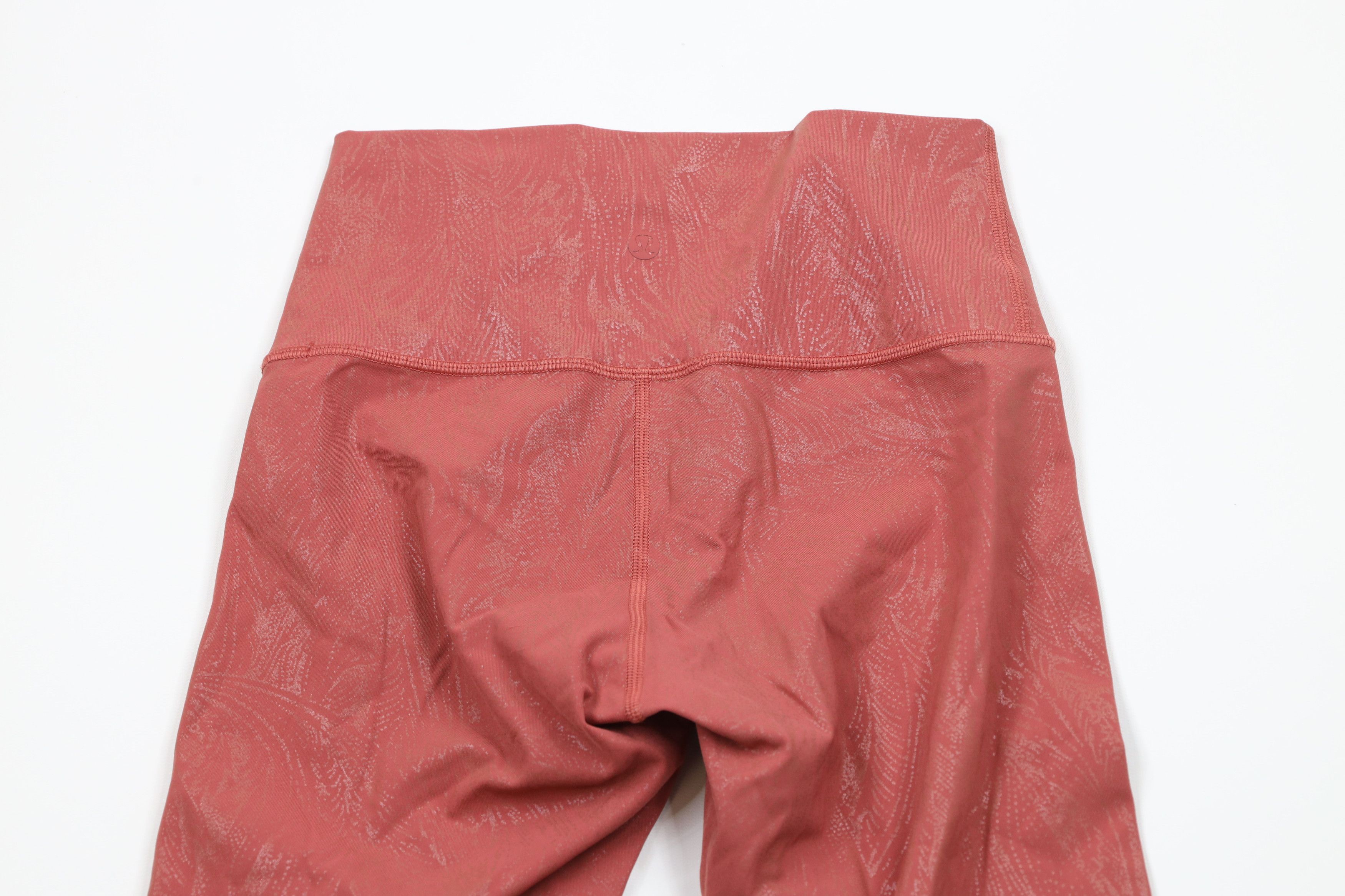 Lululemon × Vintage Lululemon Wunder Under High Rise Cropped Pants Leggings Pink Size 27" / US 4 / IT 40 - 8 Thumbnail