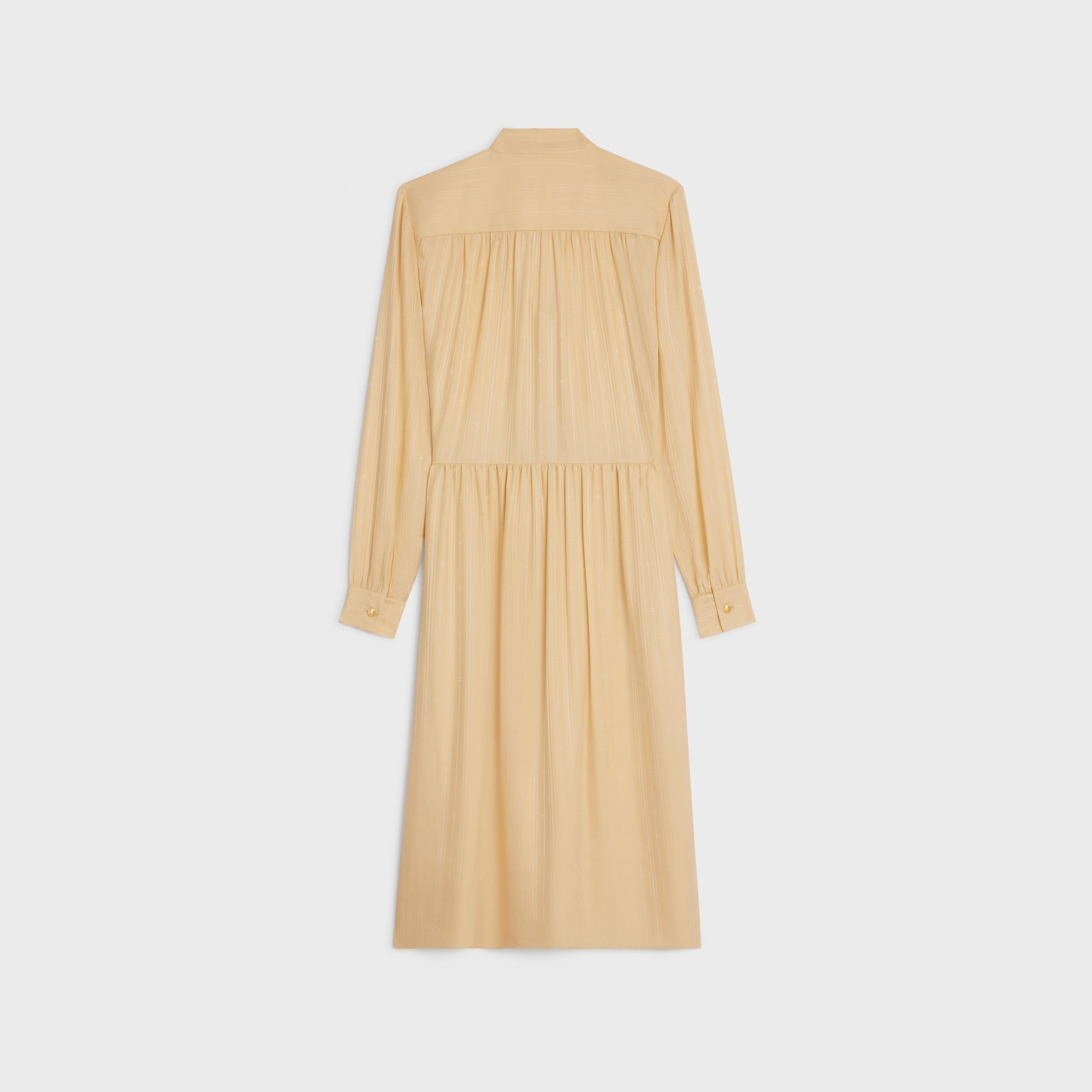 Celine o1w1db10125 2R12L550V Silk Jacquard Lavalliere Dress Size XXS / US 00 / IT 34 - 2 Thumbnail