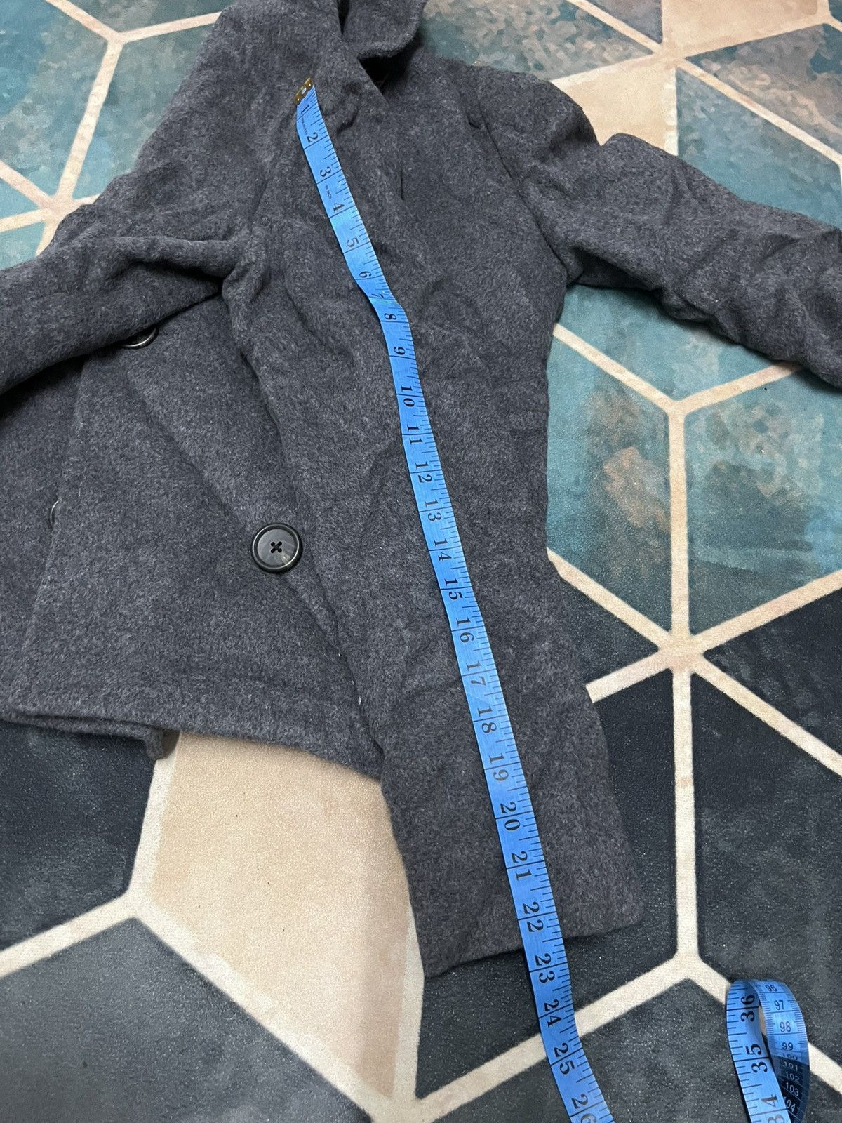 Junko Shimada 💥Junko Shimada Vintage Wool Dark Grey Classic Jackets Size XS / US 0-2 / IT 36-38 - 10 Thumbnail