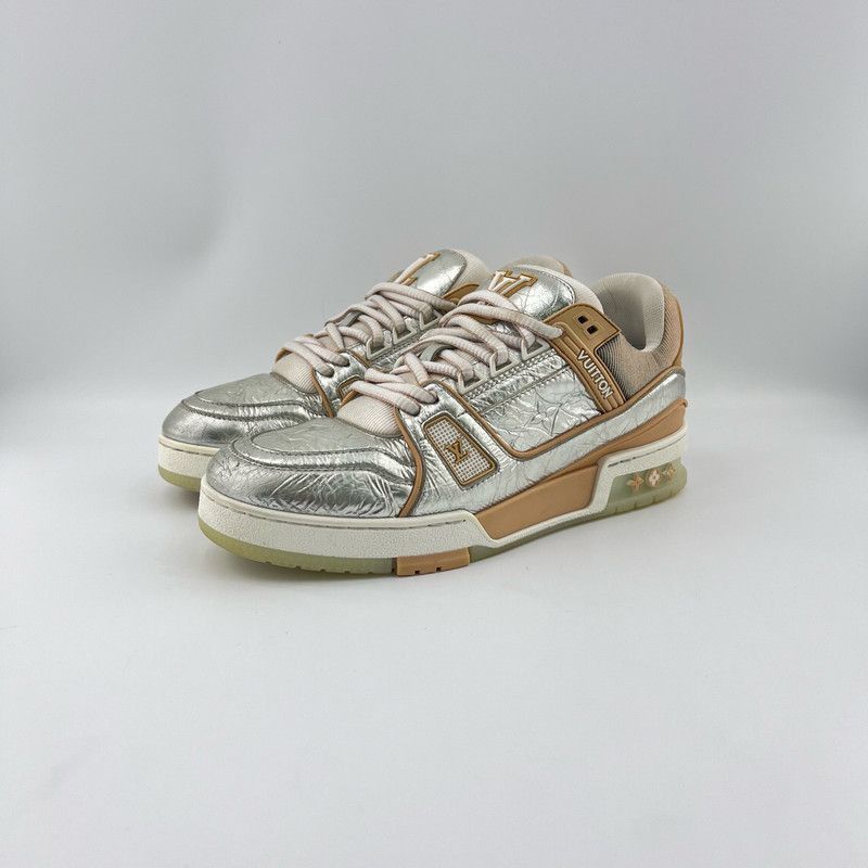 Louis Vuitton Louis Vuitton Trainer Fashion Sneakers in Silver -2508 Size US 8 / IT 38 - 1 Thumbnail
