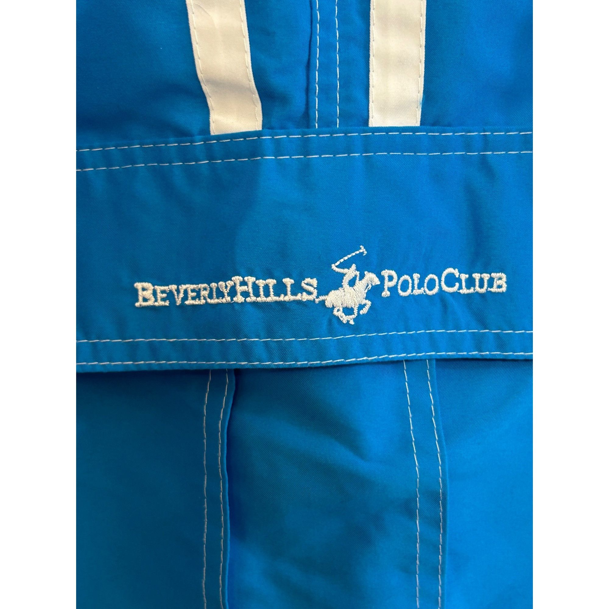 Beverly Hills Polo Club Beverly Hills Polo Club Men’s Swim Trunks M Blue White Trim Size US 32 / EU 48 - 5 Thumbnail