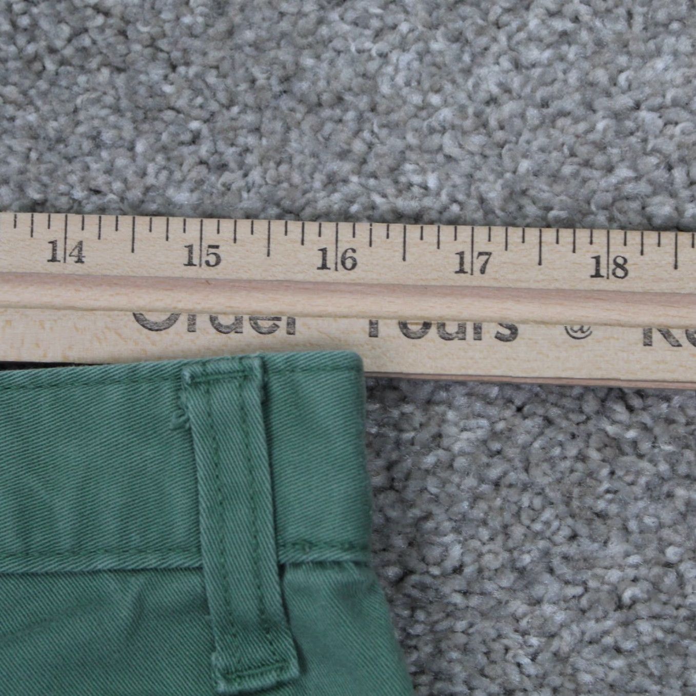 Nautica Nautica Shorts Mens 32 Green Classic Fit Flat Front 10" Inseam Canvas Cotton Chino Style Vintage No Size US 32 / EU 48 - 4 Thumbnail