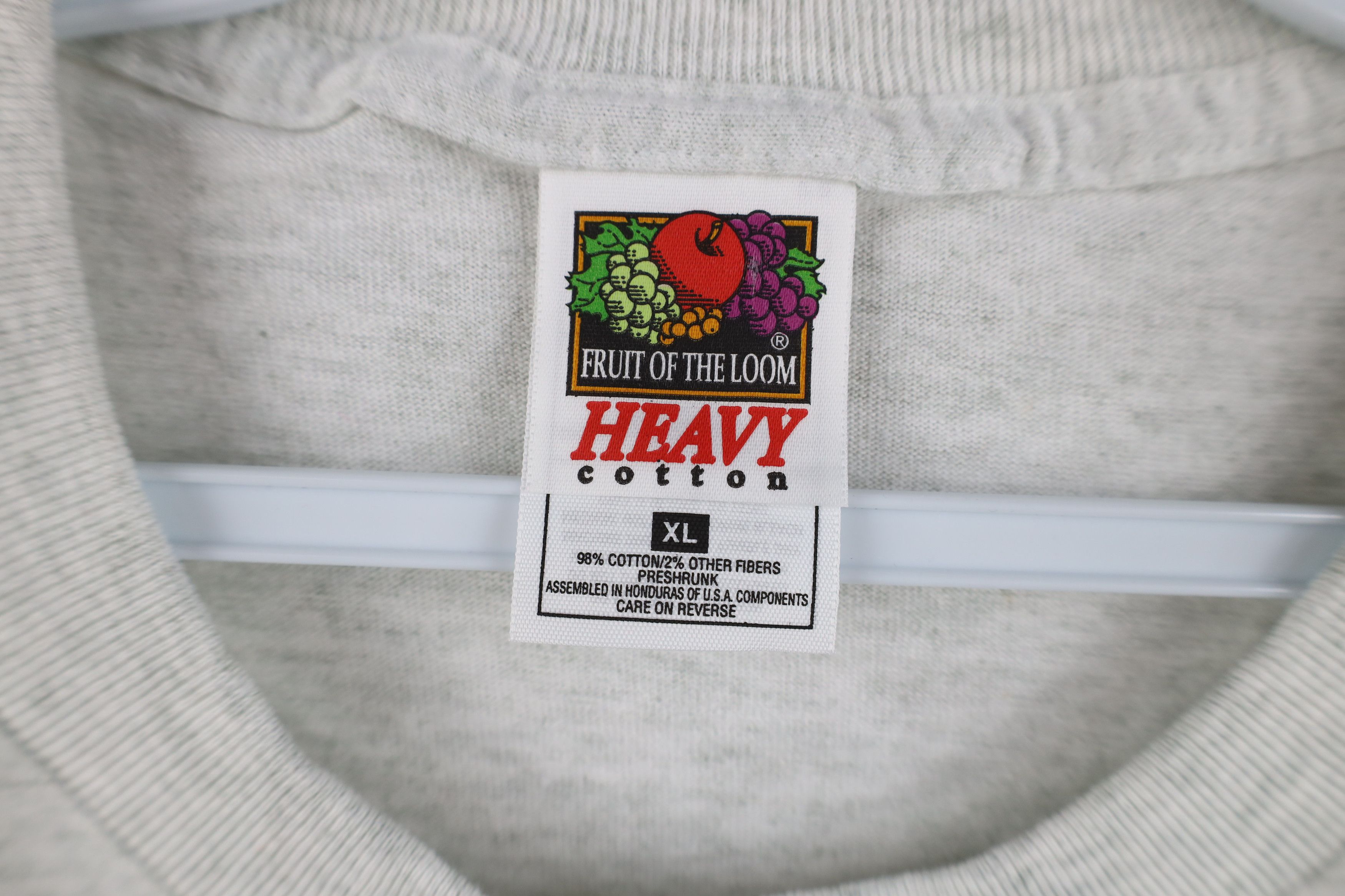 Vintage Vintage 90s Streetwear Heavyweight Cotton T-Shirt Gray Size US L / EU 52-54 / 3 - 5 Thumbnail