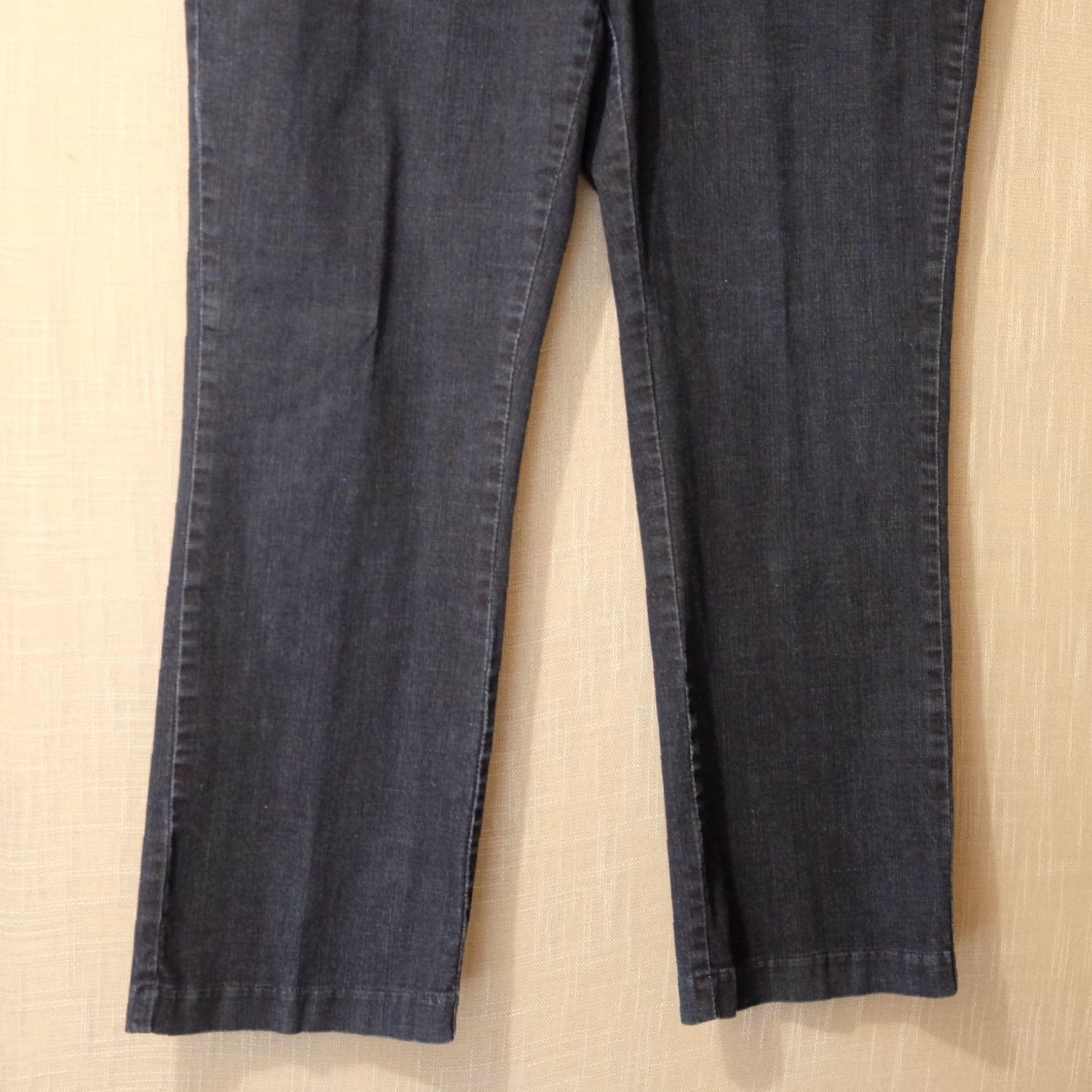 Lee Lee Natural Fit Jeans Dark Blue Straight Lag Pull On Womens 18M #A3-24 Size 40" / US 18 - 3 Thumbnail