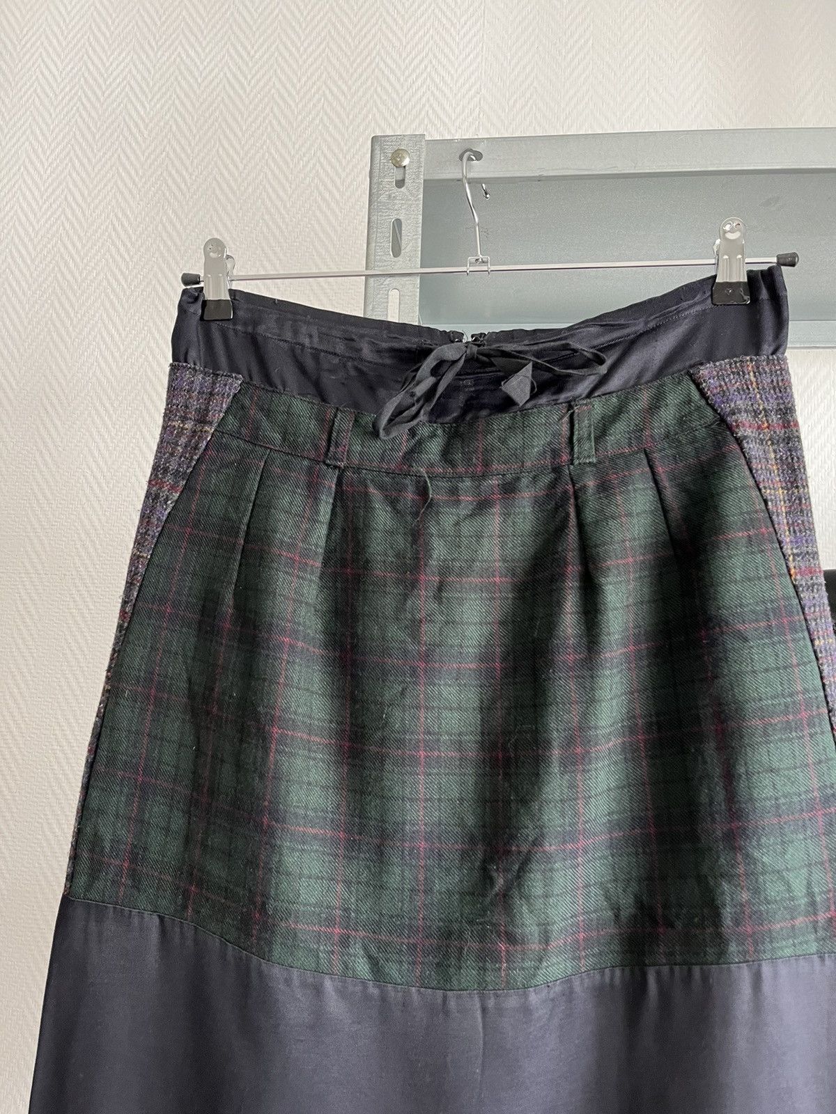 Maison Margiela AW2002 Artisanal Silk/Wool Skirt Size 28" / US 6 / IT 42 - 7 Thumbnail