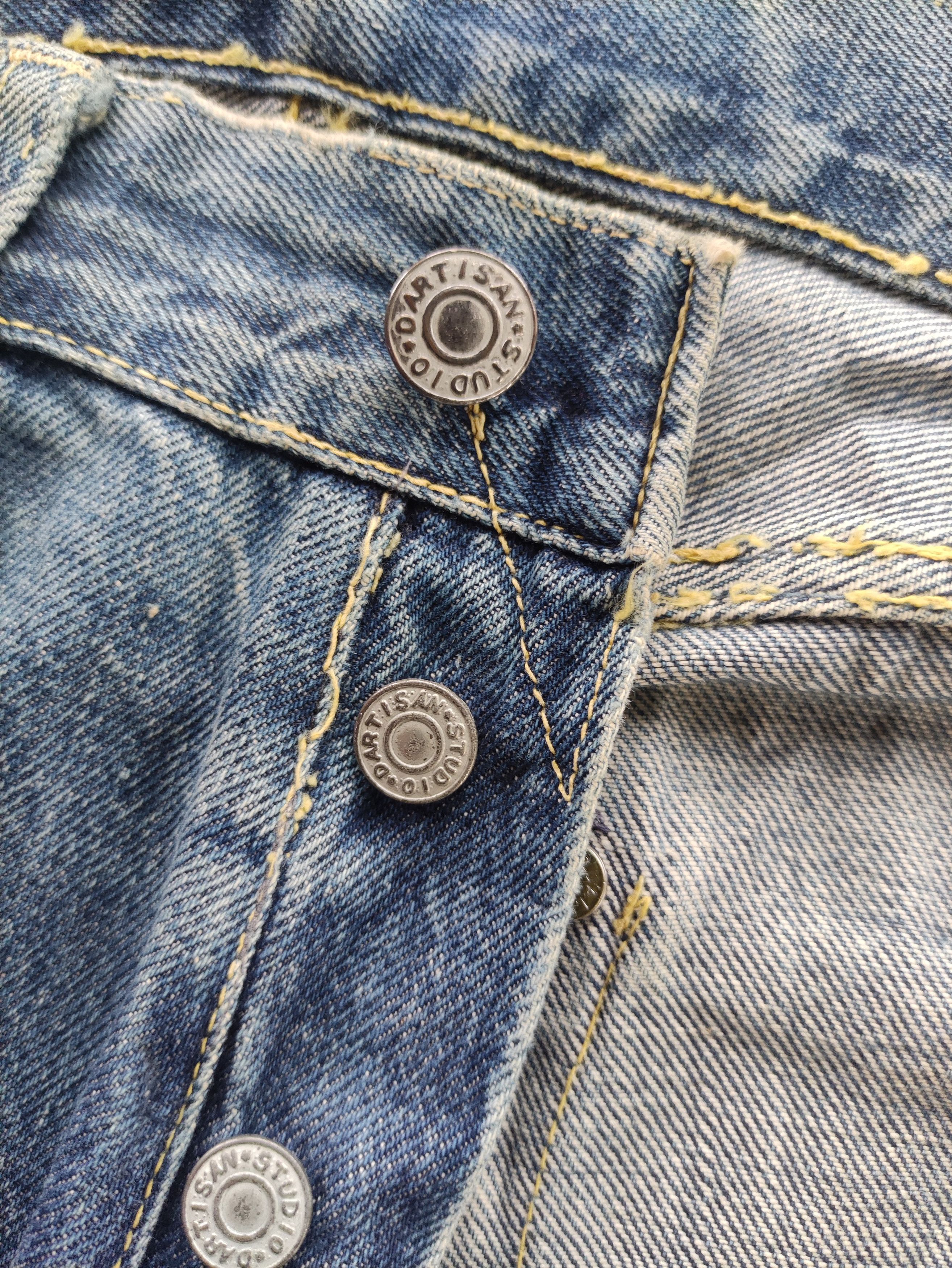 Studio D'Artisan Vintage Studio D Artisan Button Baggy Selvedge Distressed Size US 34 / EU 50 - 6 Thumbnail