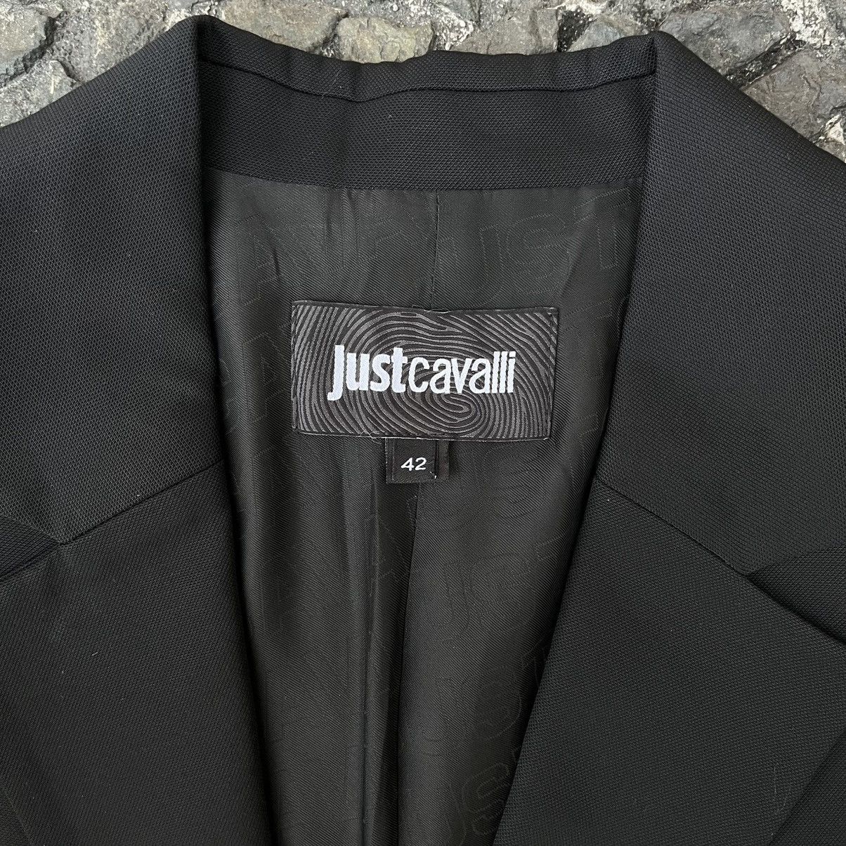 Just Cavalli Just Cavalli Piqué Snap-Front Tailored Jacket Size M / US 6-8 / IT 42-44 - 4 Thumbnail