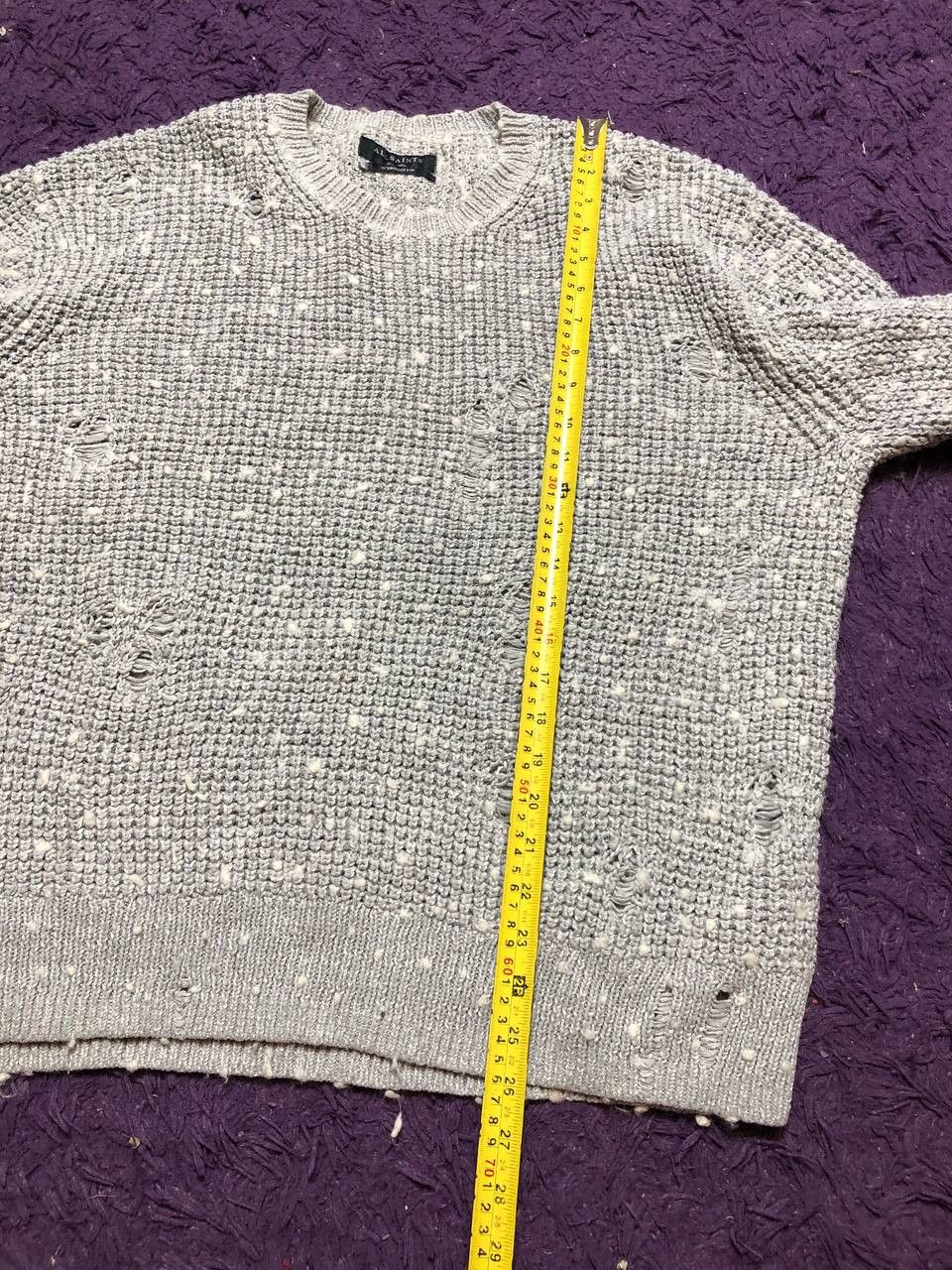 Allsaints vintage streetwear Allsaints Y2K Sweatshirt Avant-Garde gray Size US XL / EU 56 / 4 - 13 Thumbnail