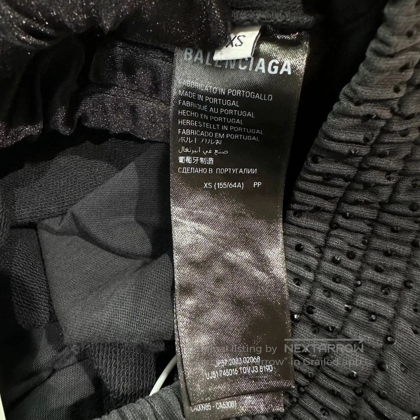 Balenciaga Balenciaga Vintage Rhinestone Wide-Leg Pants. Size 26" / US 2 / IT 38 - 5 Thumbnail