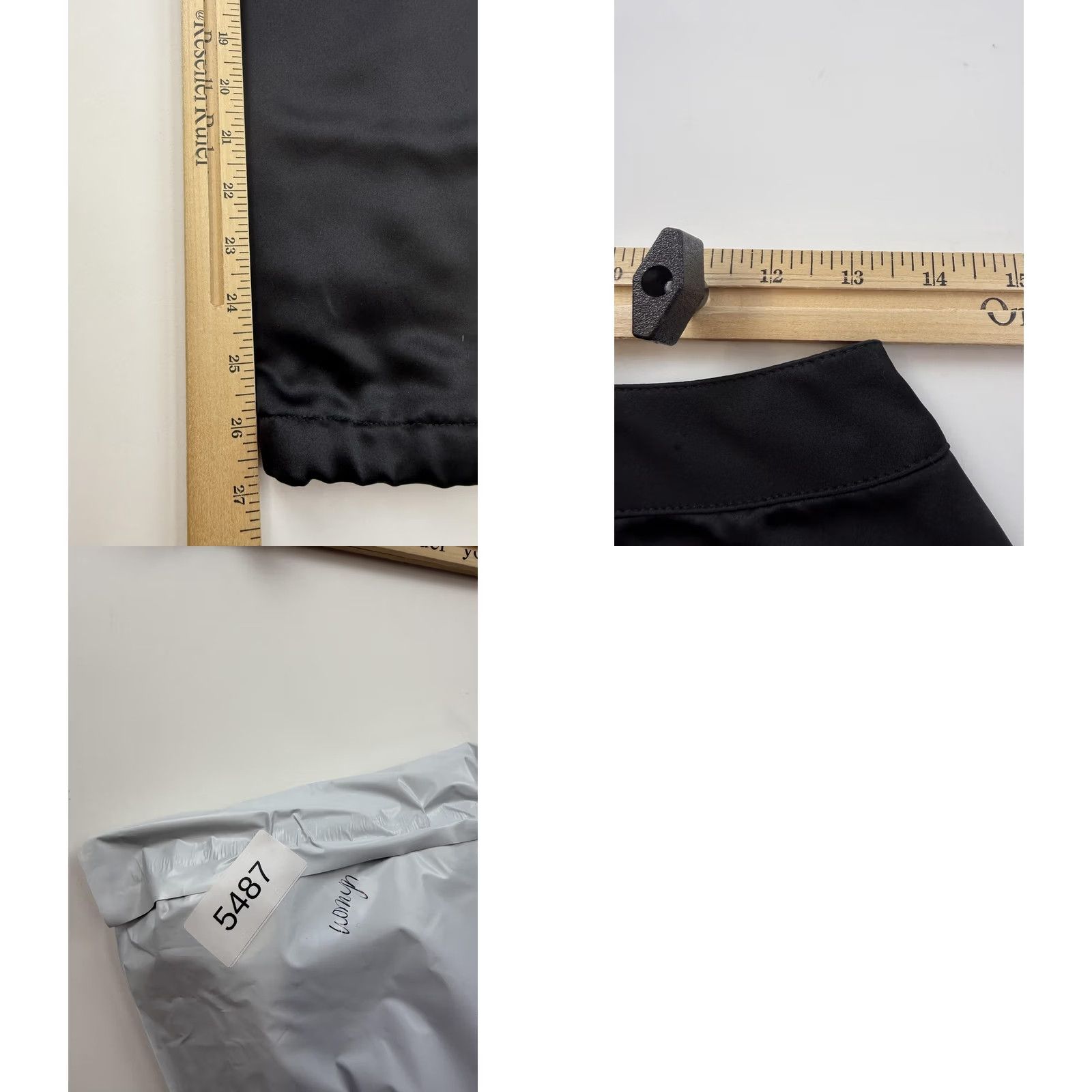 Vintage Womyn Pants Womens 4 Black Satin Cargo Utility Ankle Zip Cuffed USA Workwear Size 27" / US 4 / IT 40 - 8 Thumbnail