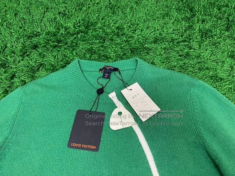 Louis Vuitton Louis Vuitton Green Zip Sleeve Sweater. Size US L / EU 52-54 / 3 - 4 Thumbnail