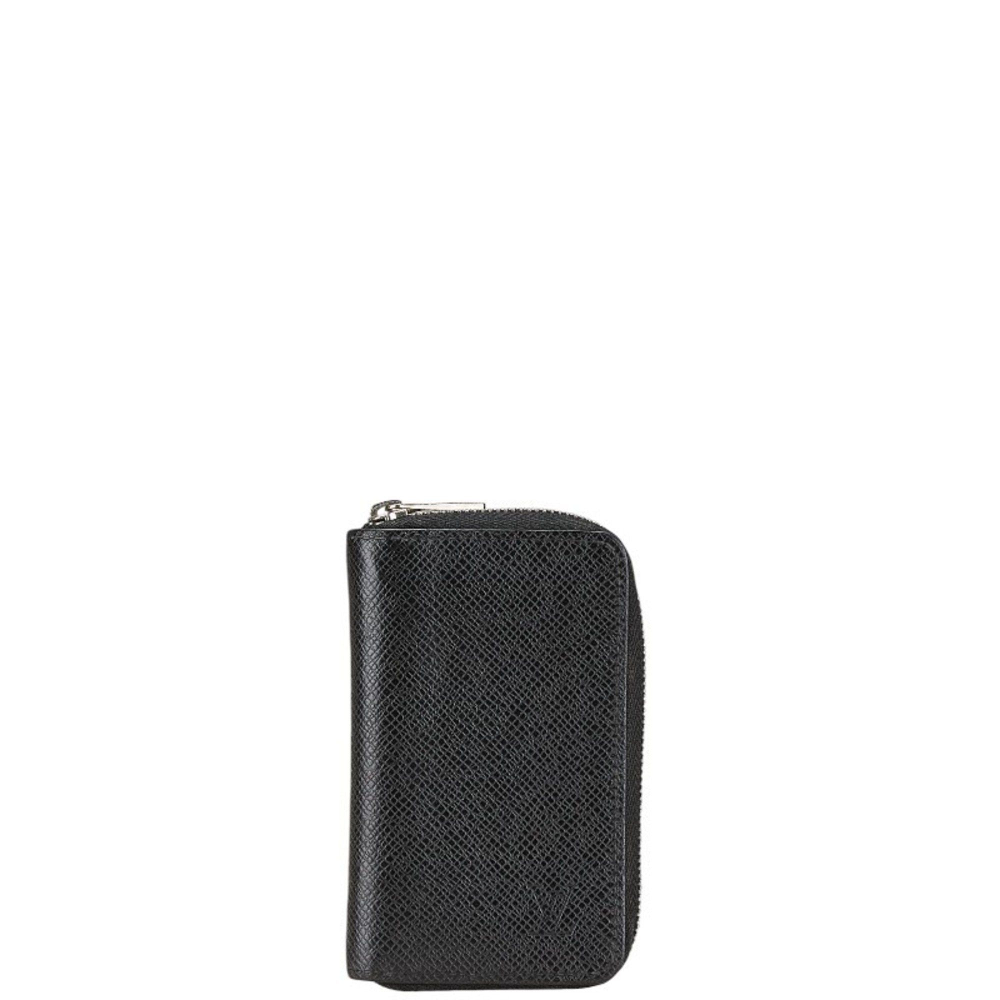 Louis Vuitton Taiga Zippy Coin Purse Case M32832 Ardoise Black Leather Women's Louis Vuitton