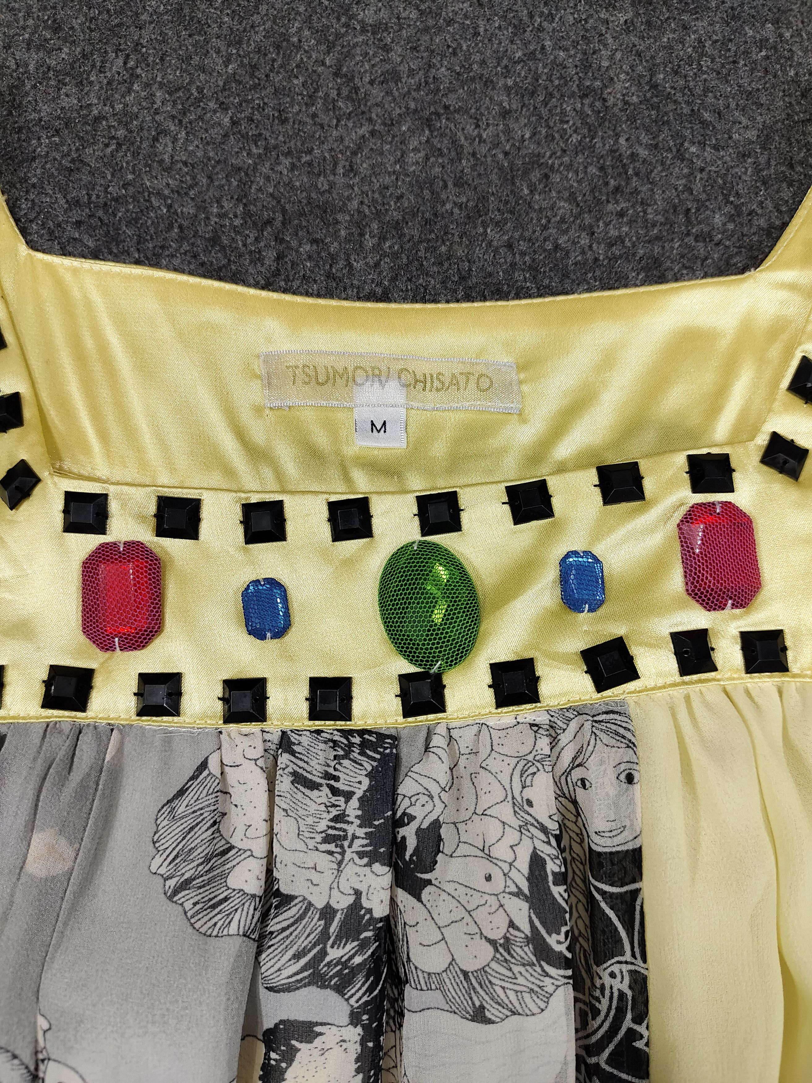 Tsumori Chisato RARE Runway Art Piece❤️‍🔥TC Fairy Tale Jewel Sheer Shiffon Size M / US 6-8 / IT 42-44 - 9 Thumbnail