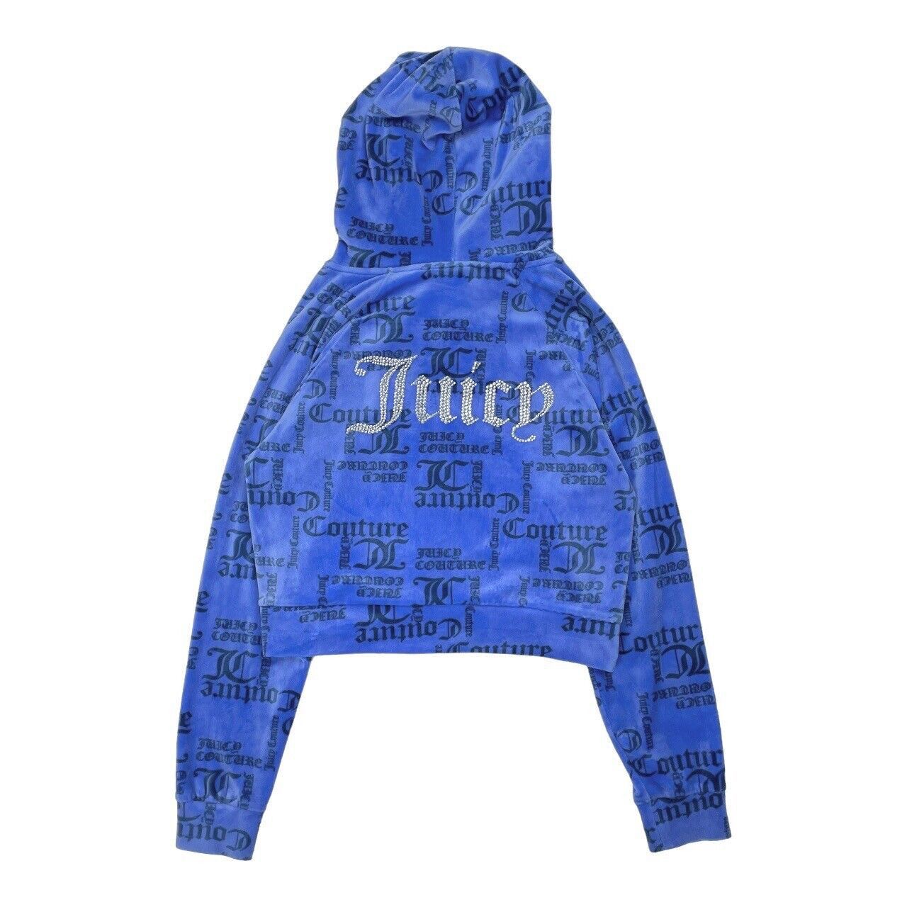 Juicy Couture Juicy Couture Hoodie Cropped Monogram Track Jacket Large Size L / US 10 / IT 46 - 1 Thumbnail