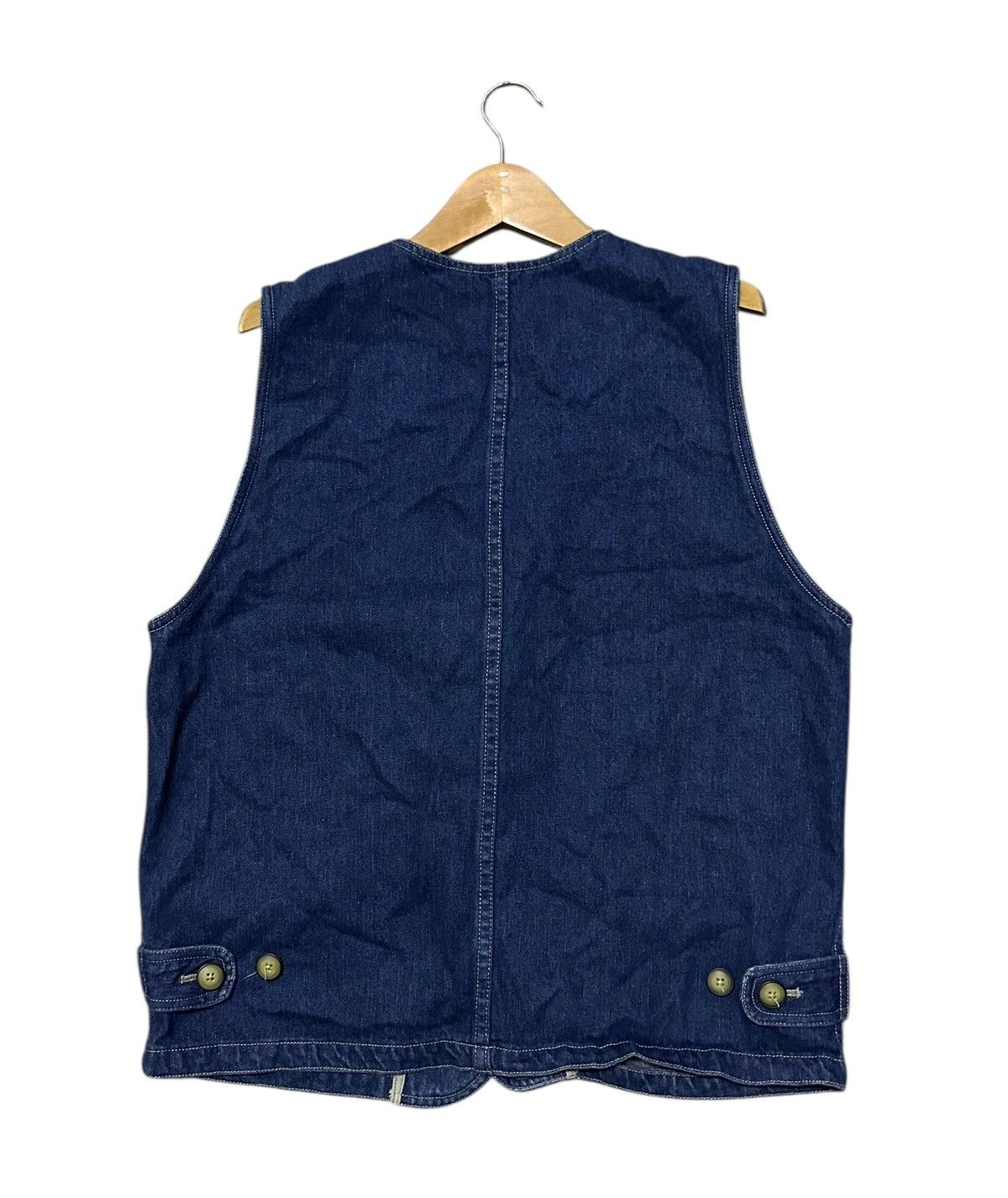Japanese Brand East boy denim vest with four utility pockets Size US M / EU 48-50 / 2 - 4 Thumbnail
