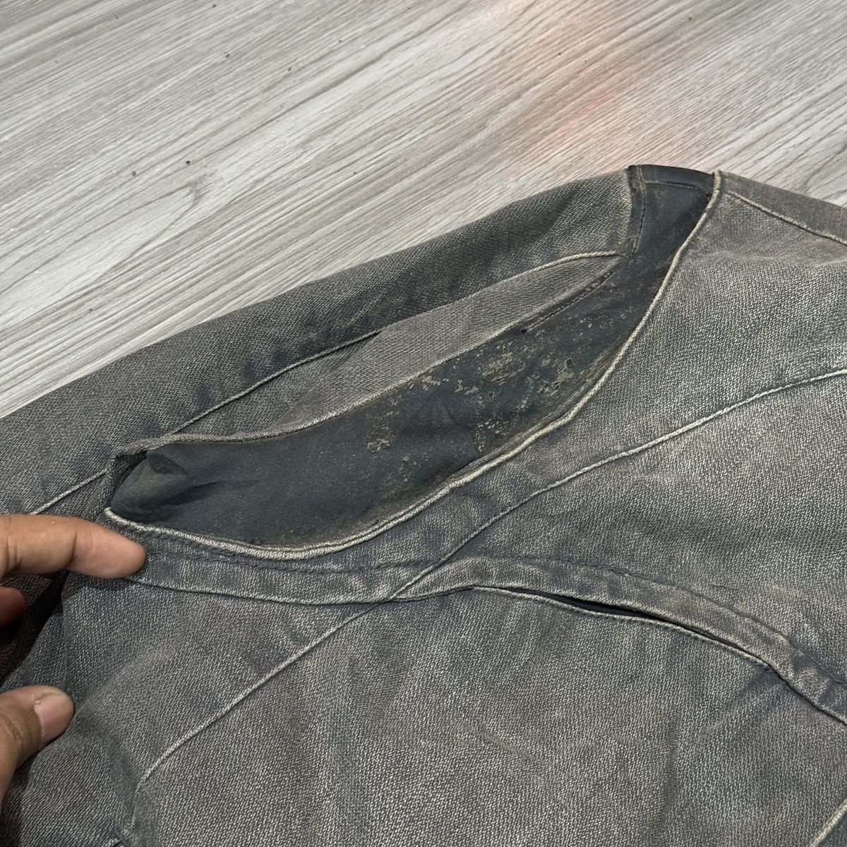 Armani Exchange Armani Exchange Washed Biker Jacket Size US M / EU 48-50 / 2 - 6 Thumbnail